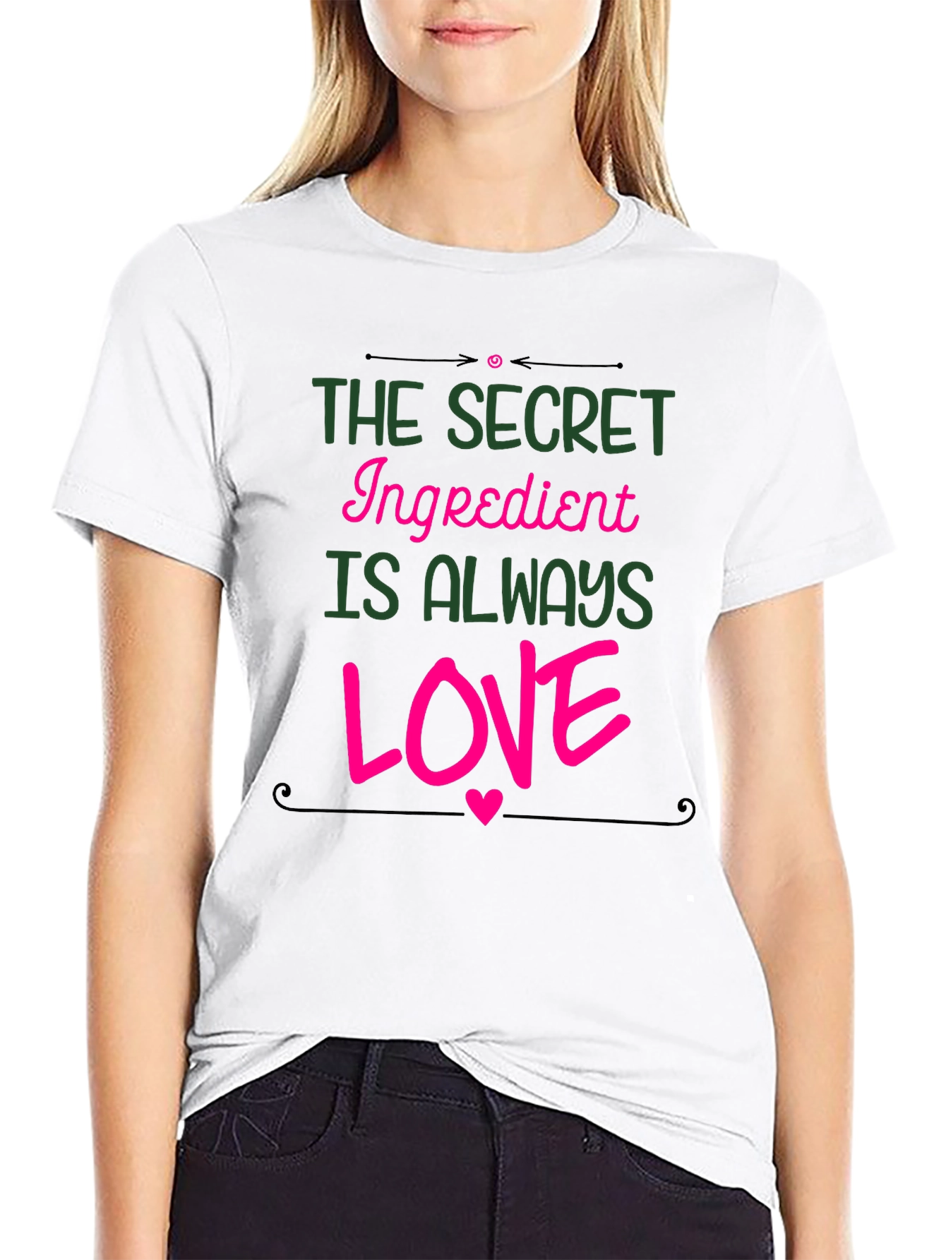 Secret Ingredient Love T-Shirt - Black Graphic Tee