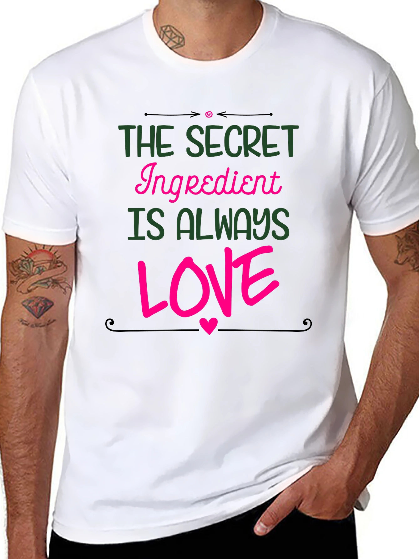 Secret Ingredient Love T-Shirt - Black Graphic Tee