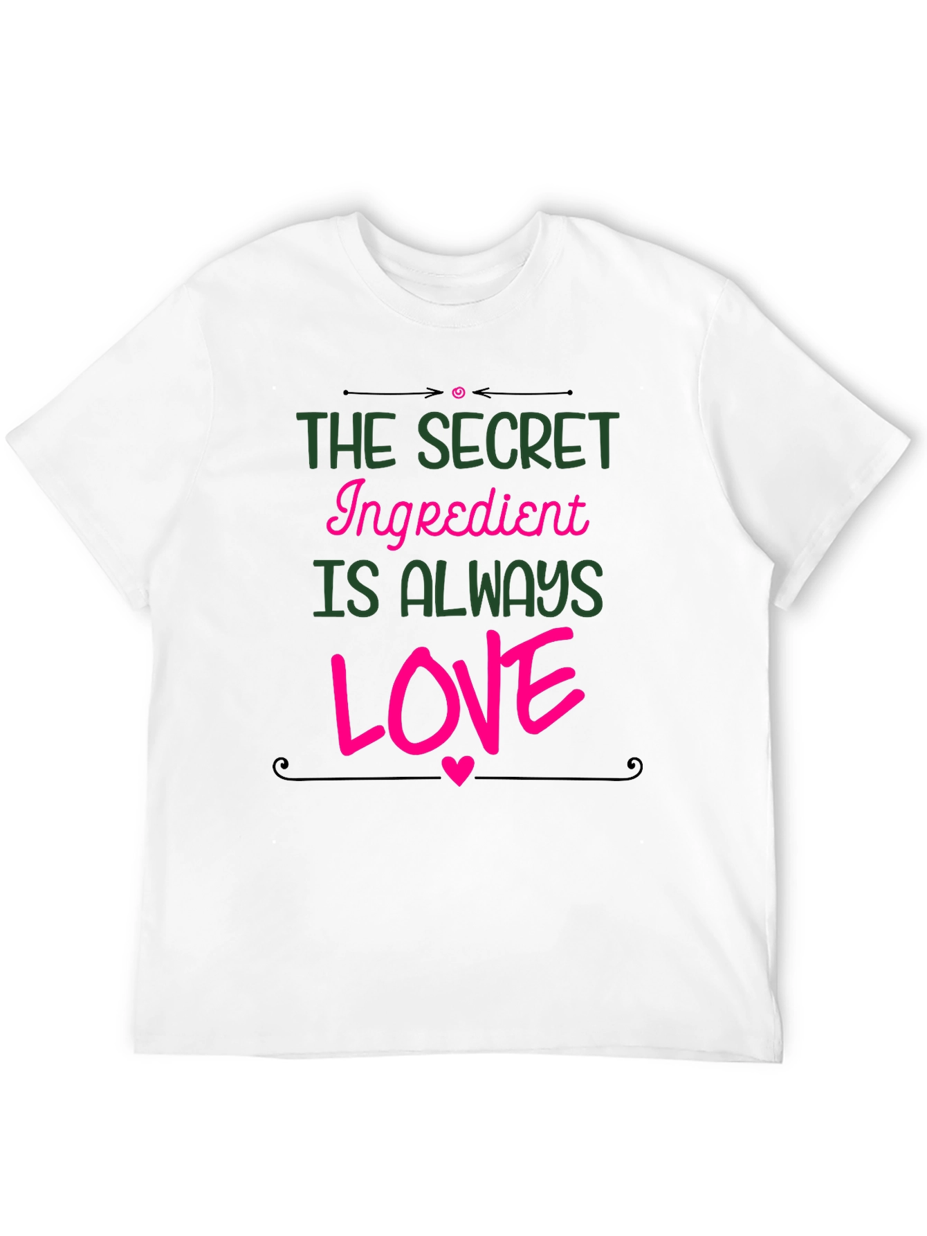 Secret Ingredient Love T-Shirt - Black Graphic Tee