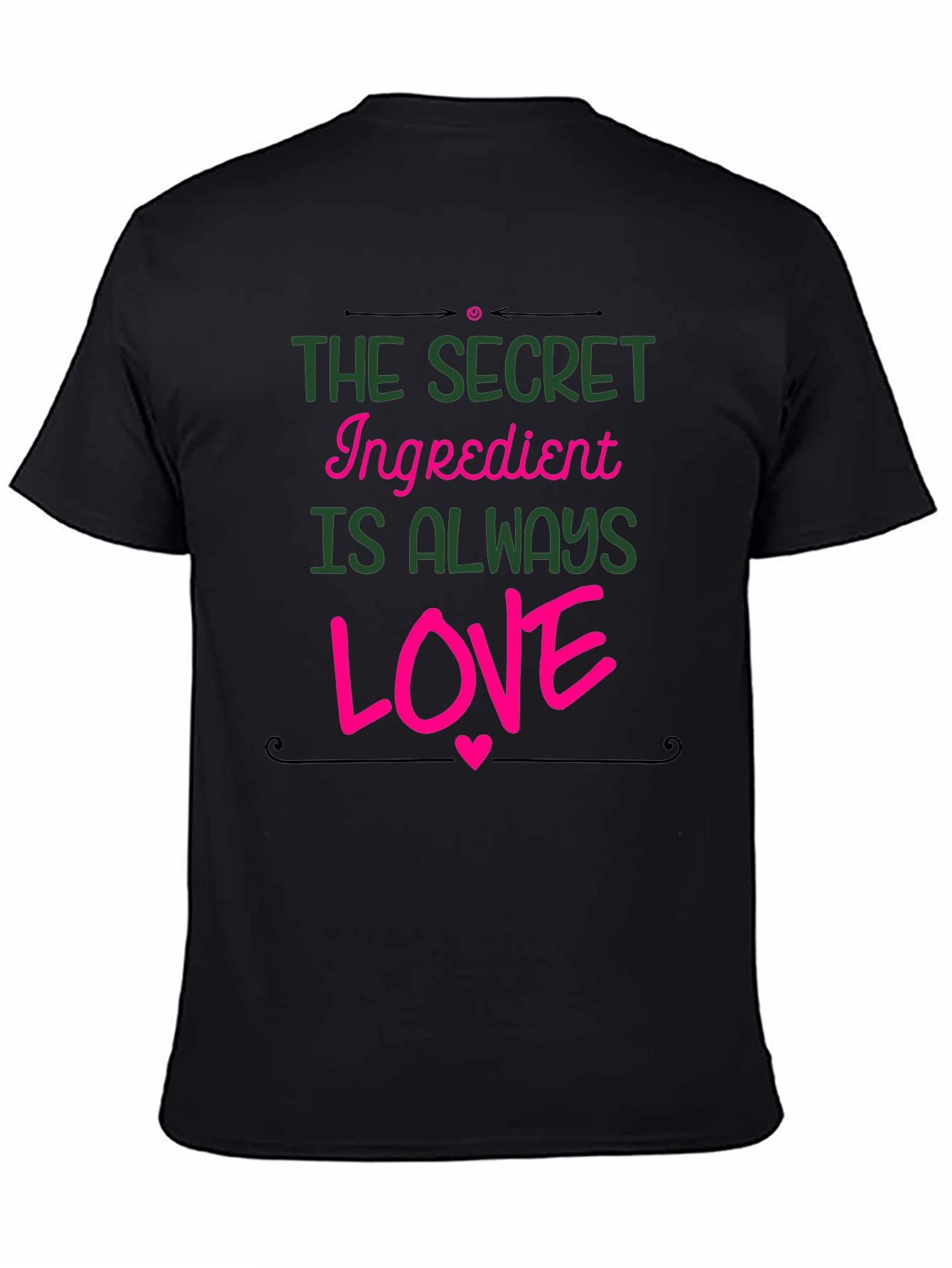 Secret Ingredient Love T-Shirt - Black Graphic Tee