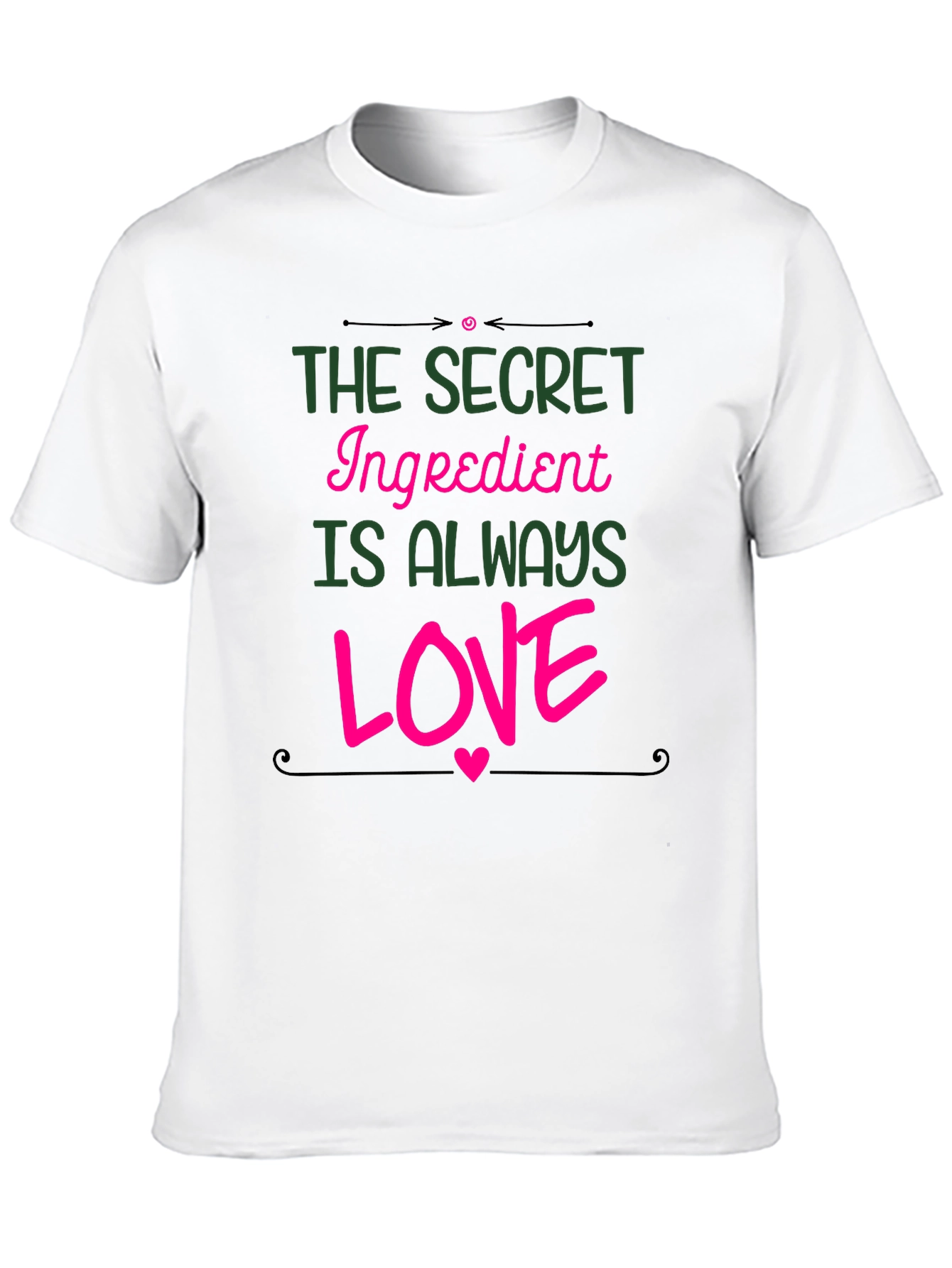 Secret Ingredient Love T-Shirt - Black Graphic Tee
