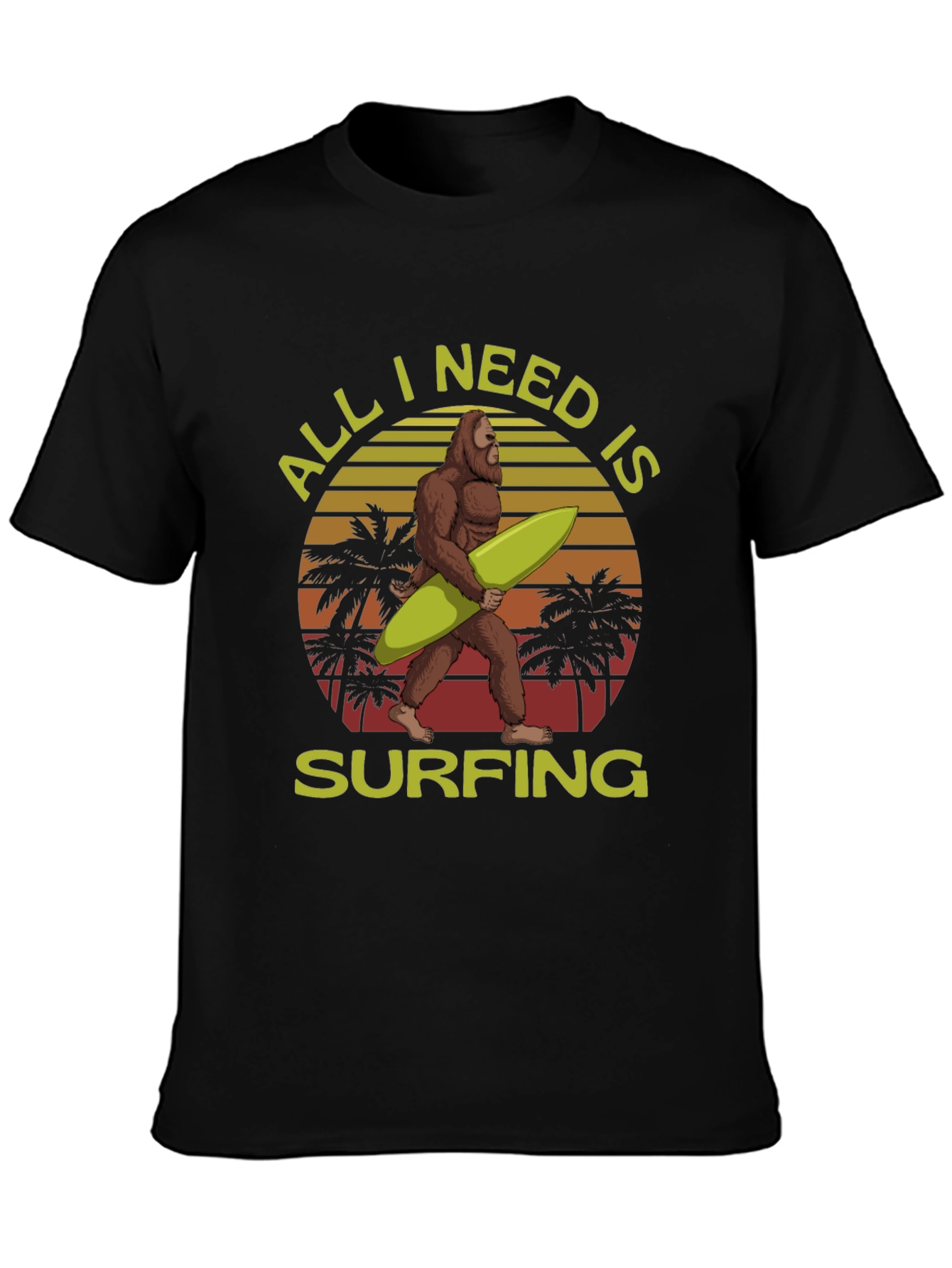 Sasquatch Surfing T-Shirt