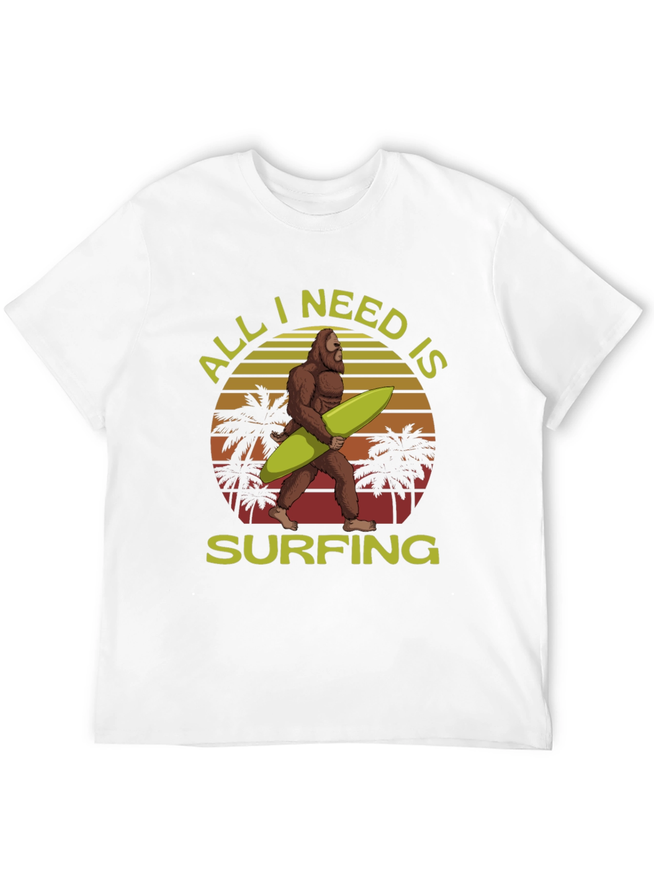 Sasquatch Surfing T-Shirt