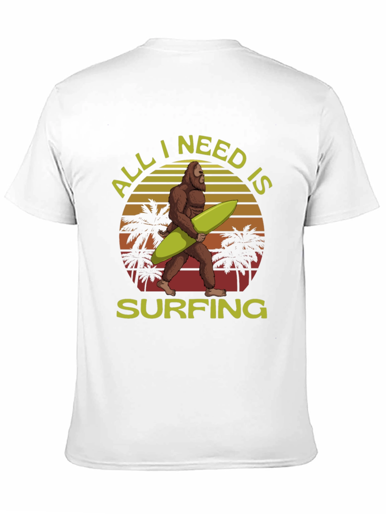 Sasquatch Surfing T-Shirt
