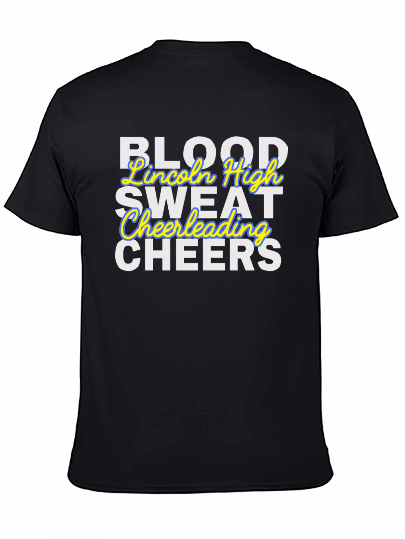 Blood Sweat Cheerleading Black T-Shirt