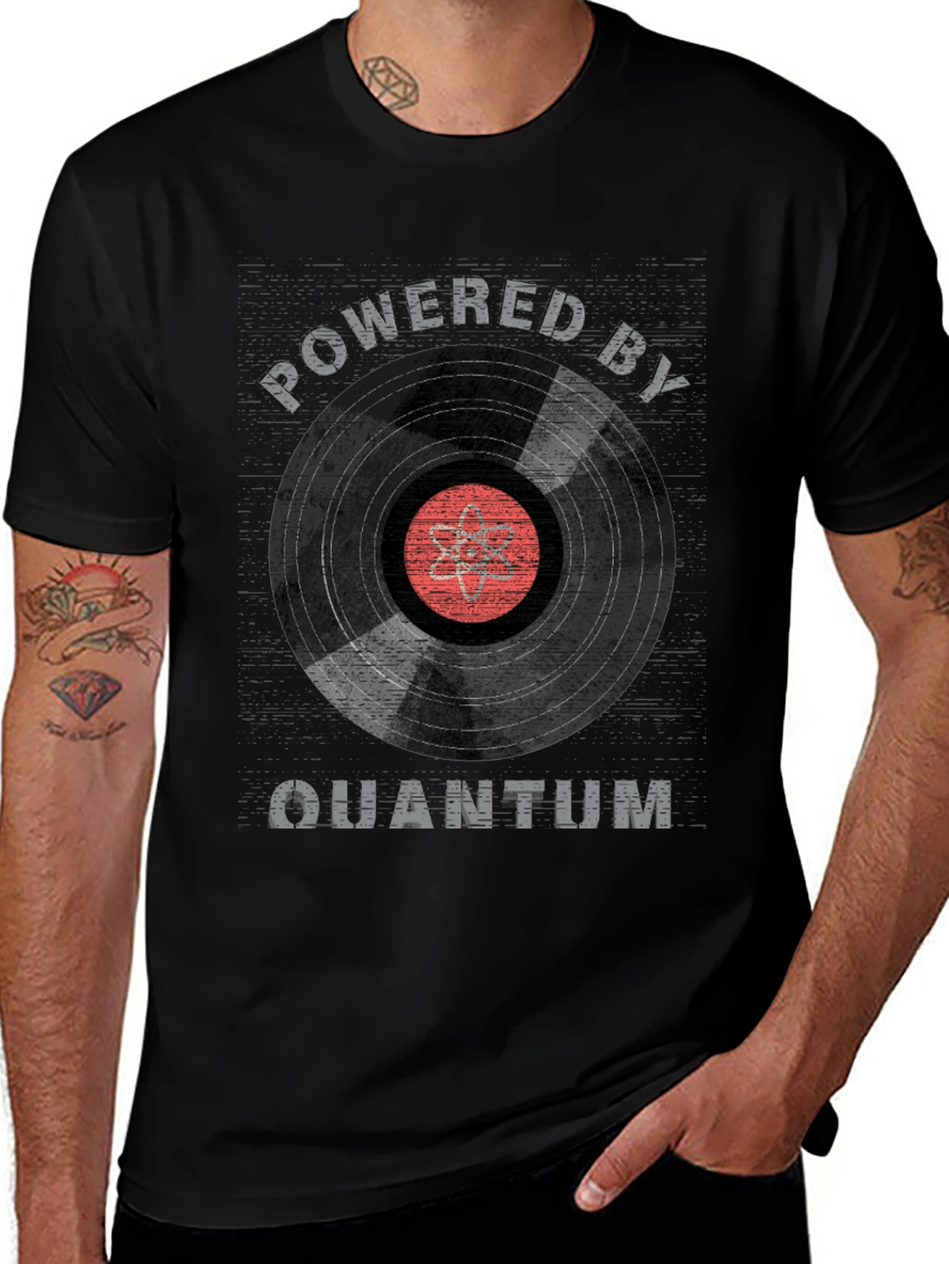 Powered by Quantum Physics T-Shirt - Science Tee