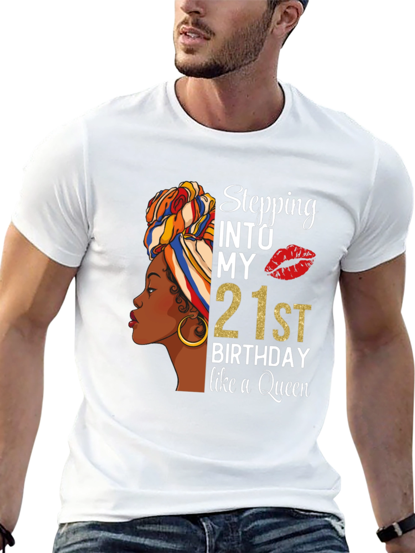 Stepping into My 21st Birthday Queen T-Shirt