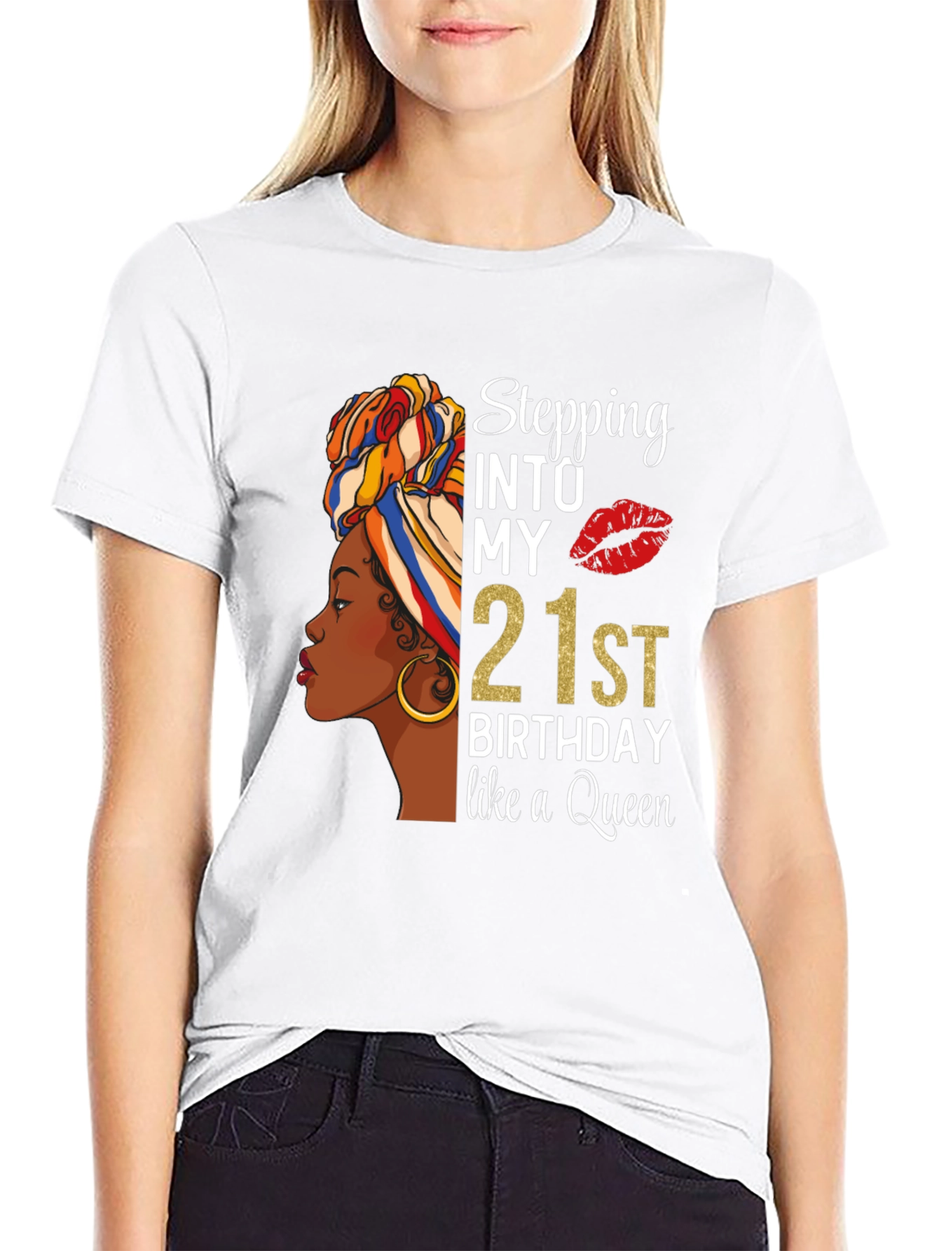 Stepping into My 21st Birthday Queen T-Shirt