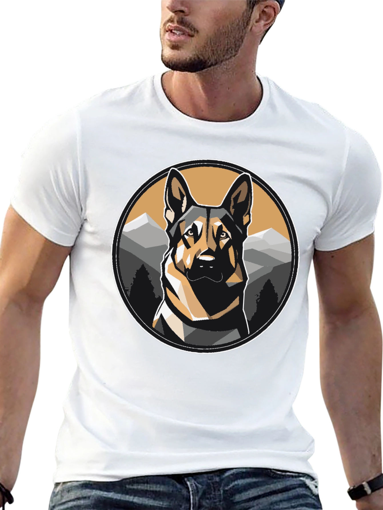 German Shepherd Dog Graphic T-Shirt