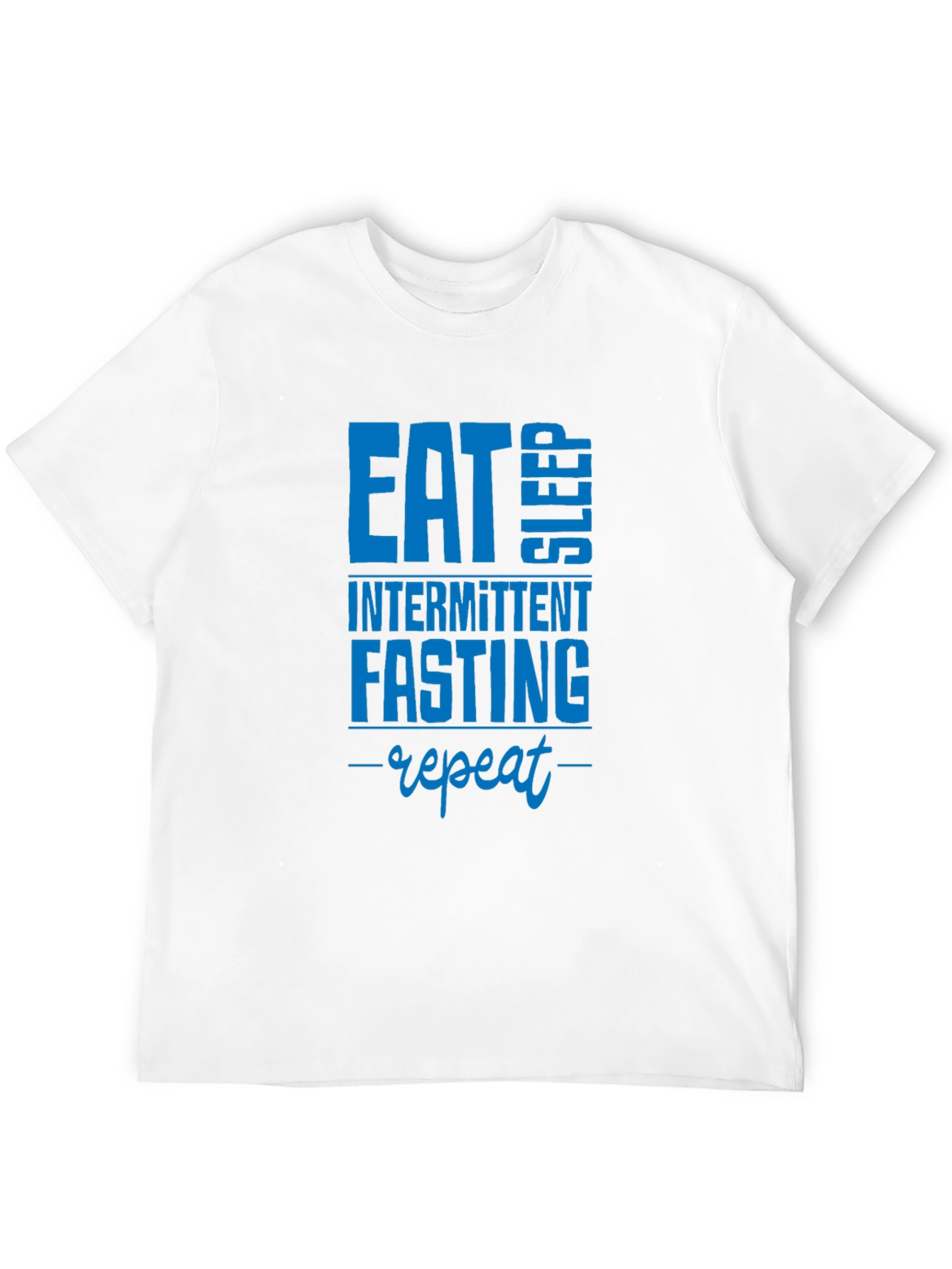 Eat Sleep Intermittent Fasting Repeat Black T-Shirt