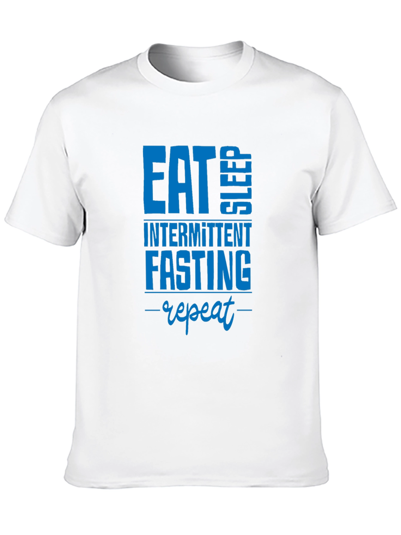 Eat Sleep Intermittent Fasting Repeat Black T-Shirt
