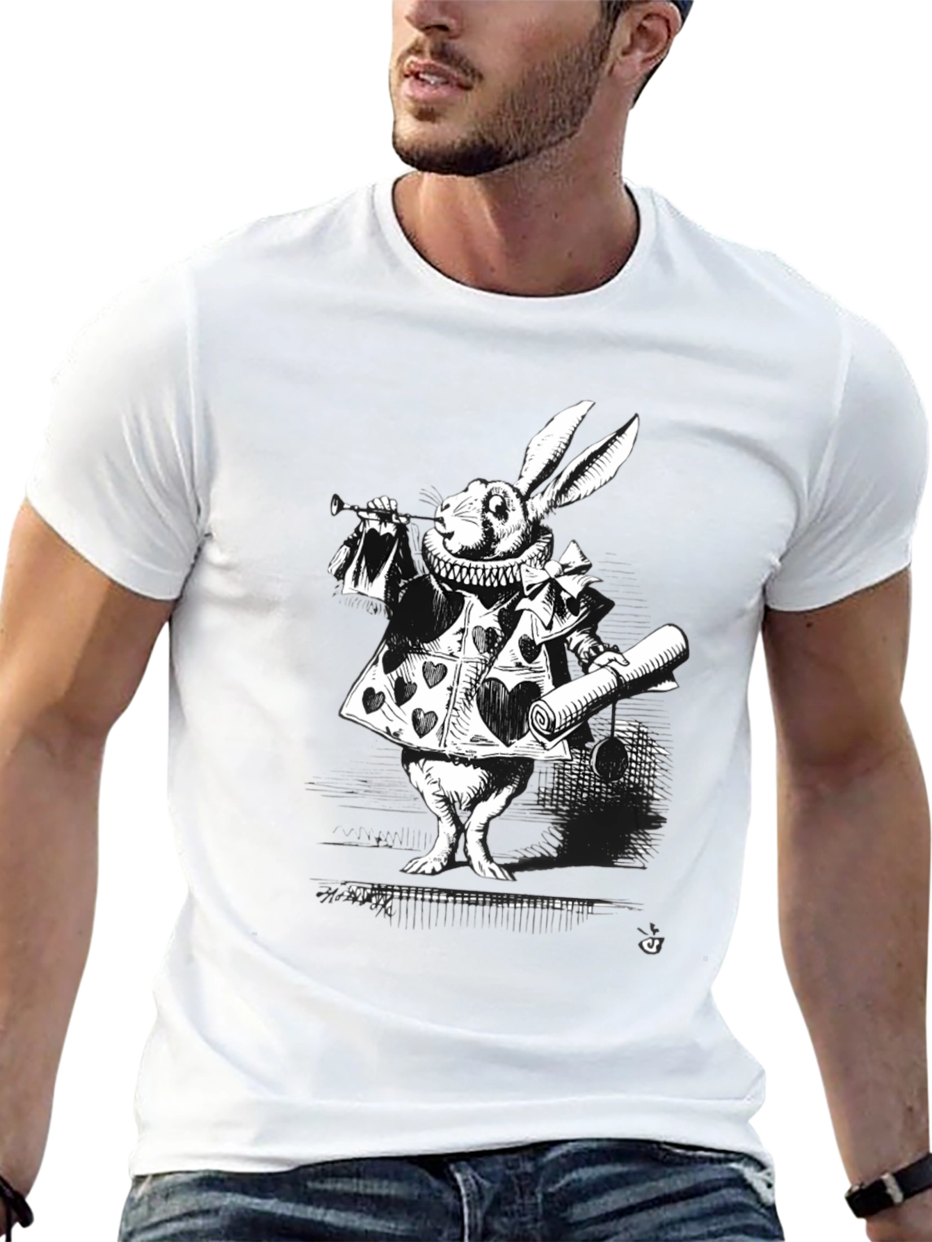 Alice in Wonderland White Rabbit T-Shirt