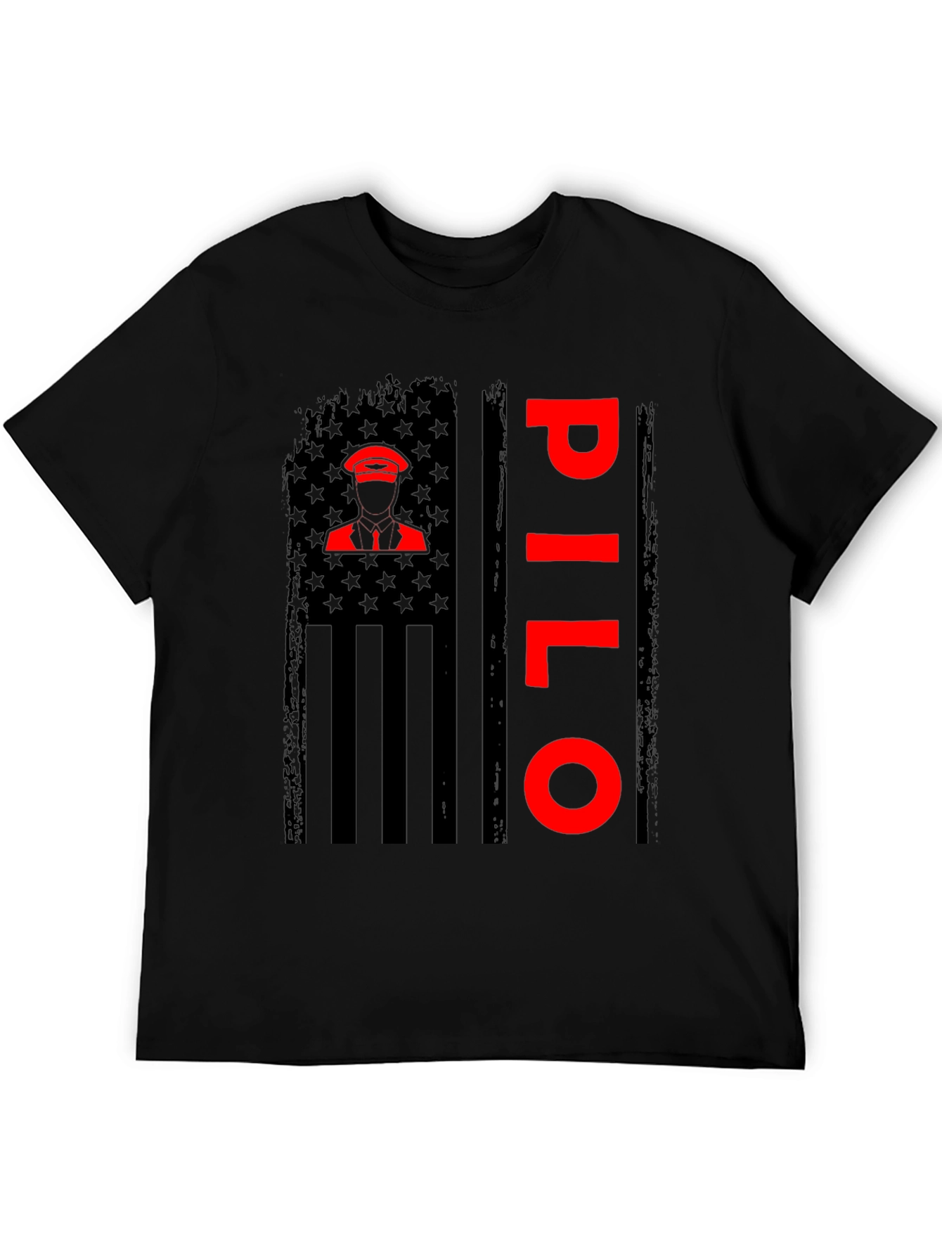 Pilot American Flag T-Shirt - Patriotic Aviation Tee