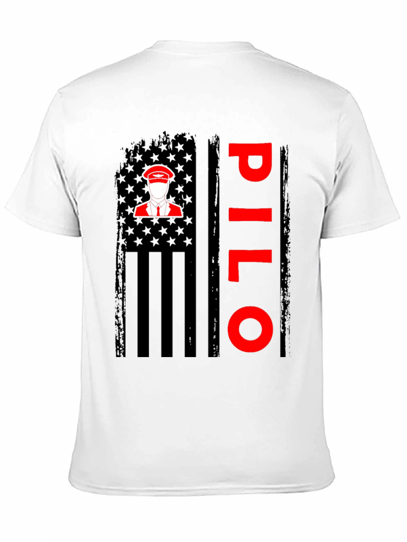Pilot American Flag T-Shirt - Patriotic Aviation Tee