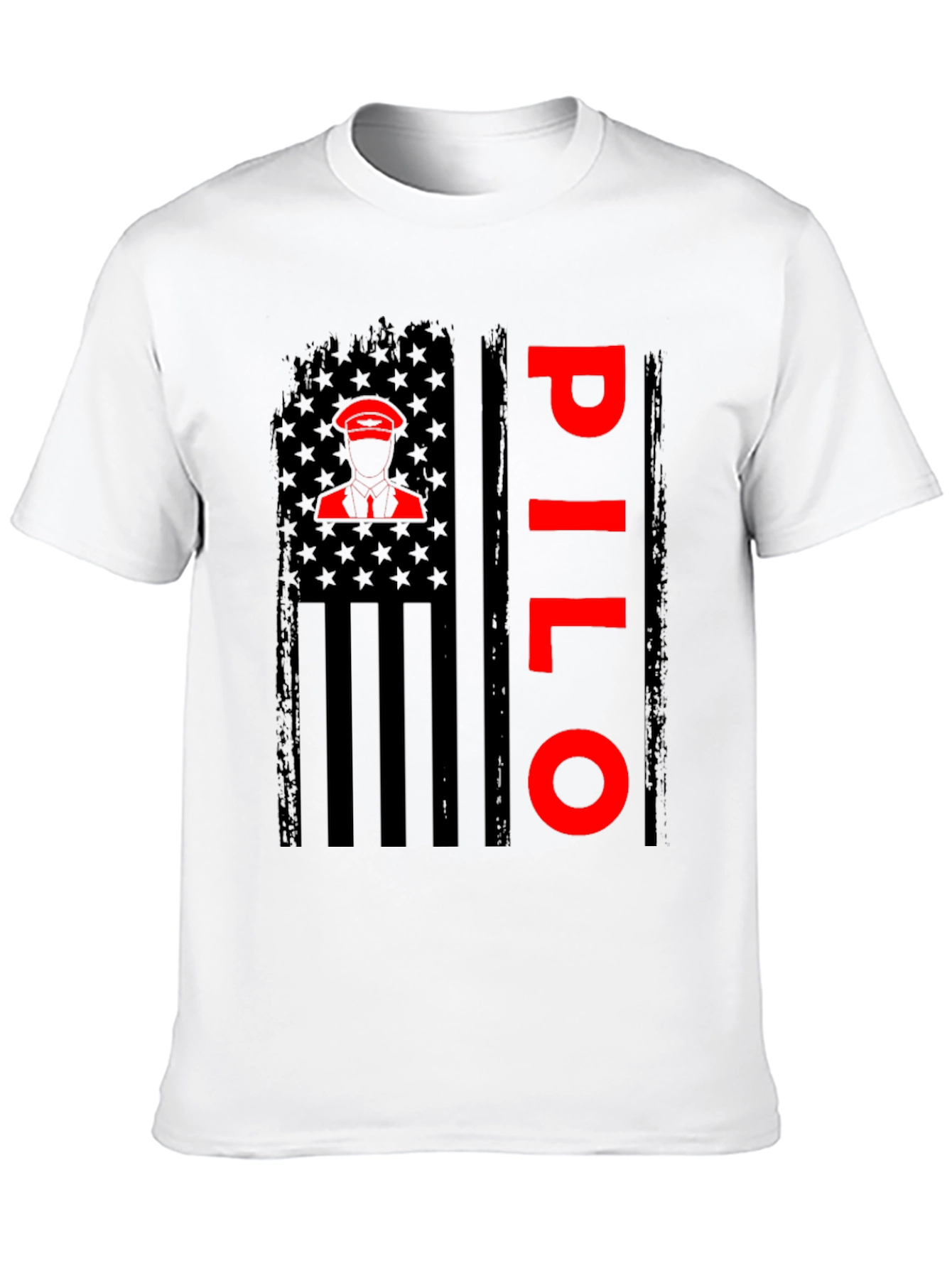 Pilot American Flag T-Shirt - Patriotic Aviation Tee