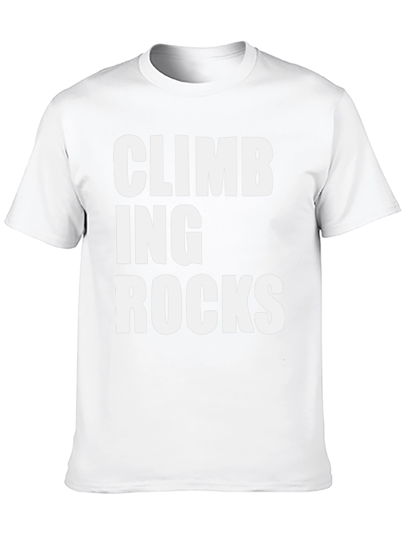 Climbing Rocks Graphic Tee - Black Cotton T-Shirt