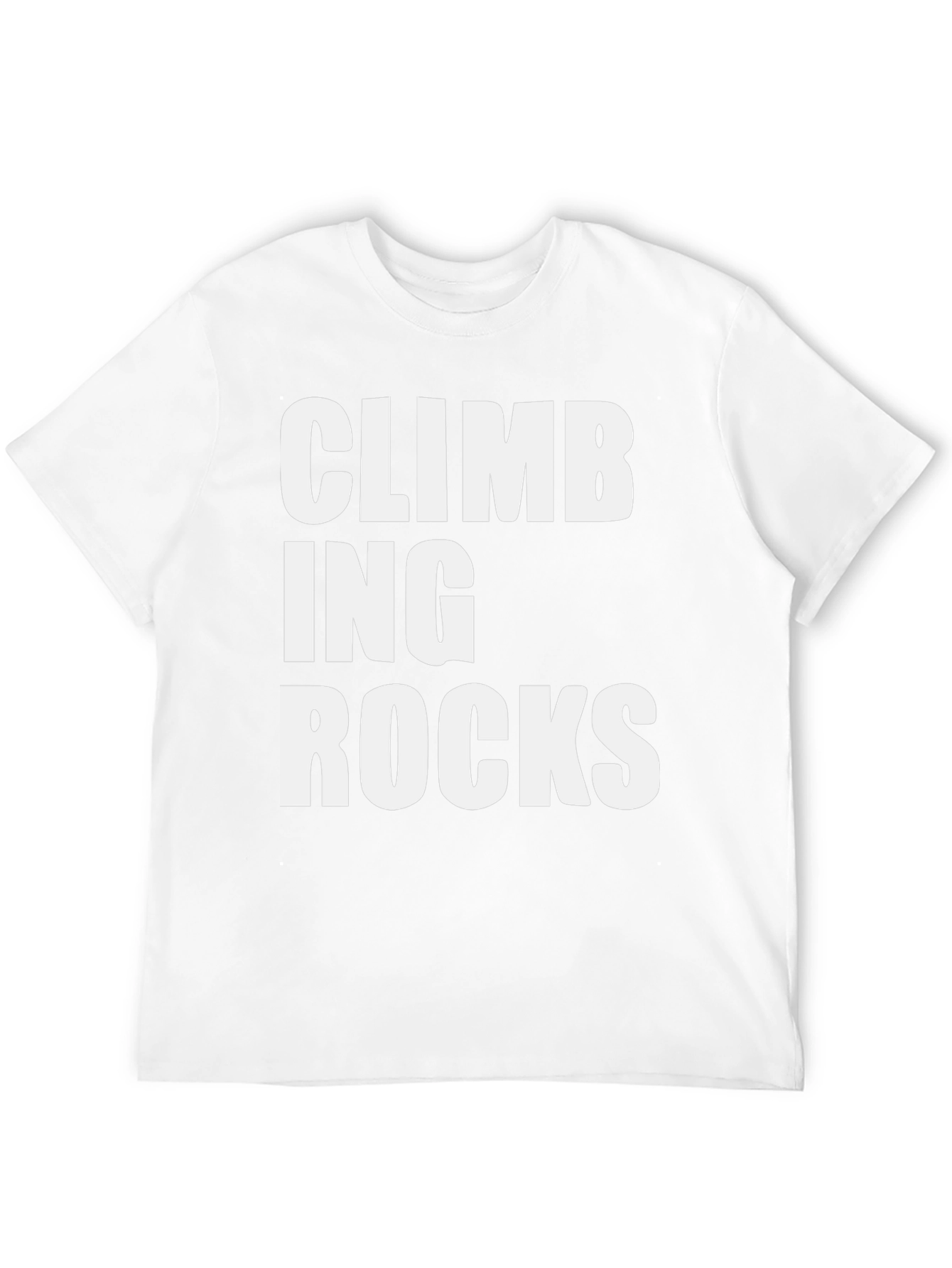 Climbing Rocks Graphic Tee - Black Cotton T-Shirt