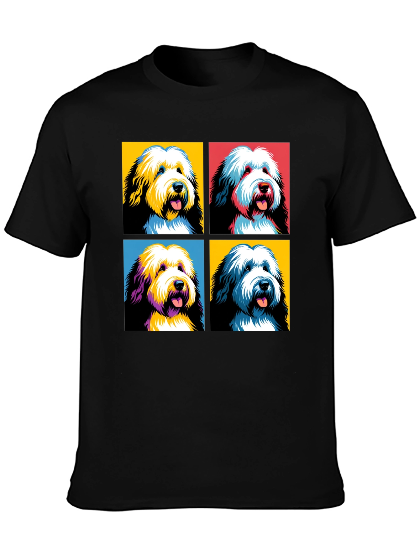 Pop Art Dog Graphic Tee - Funky & Stylish!