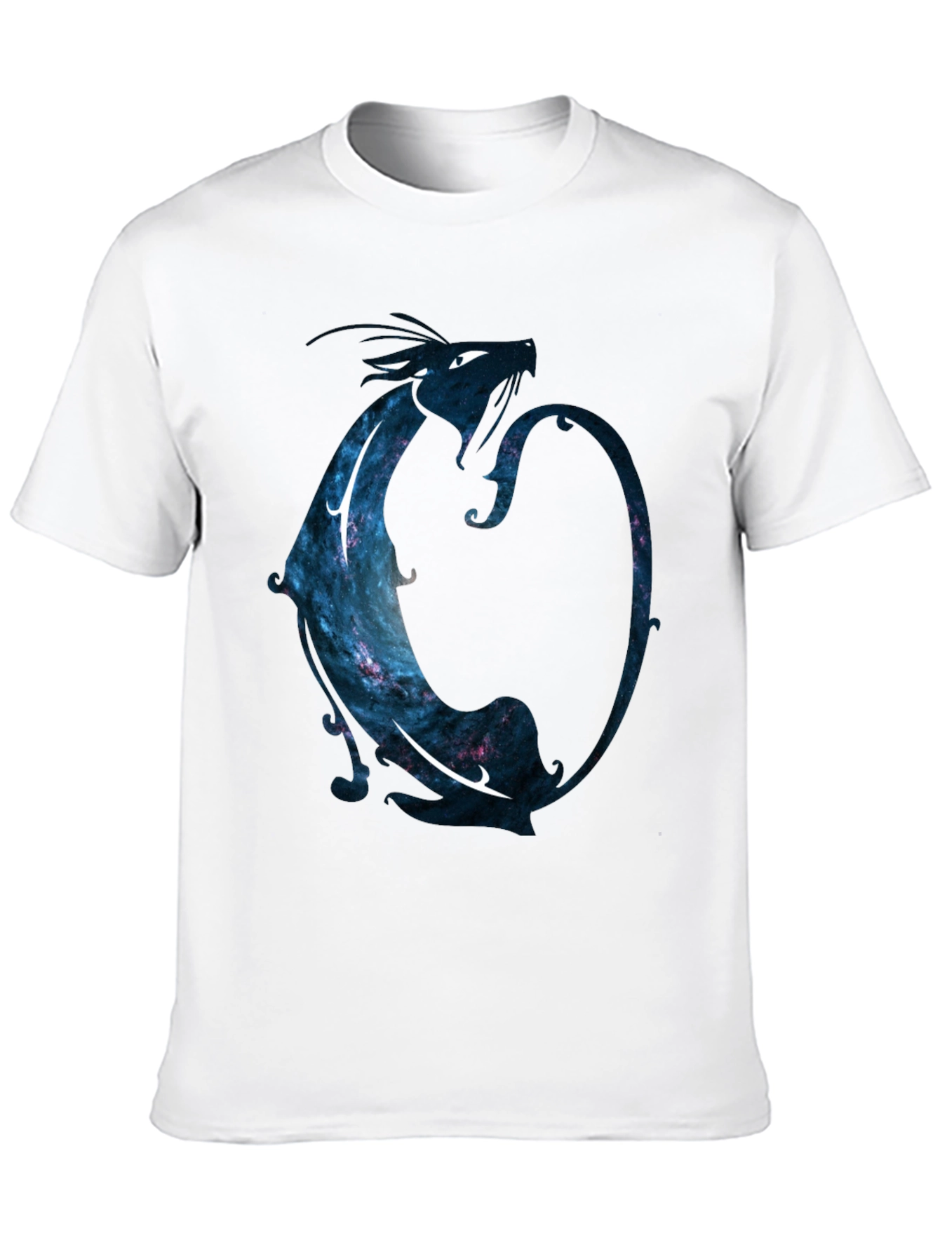 Cosmic Dragon Black T-Shirt - Unique Graphic Tee
