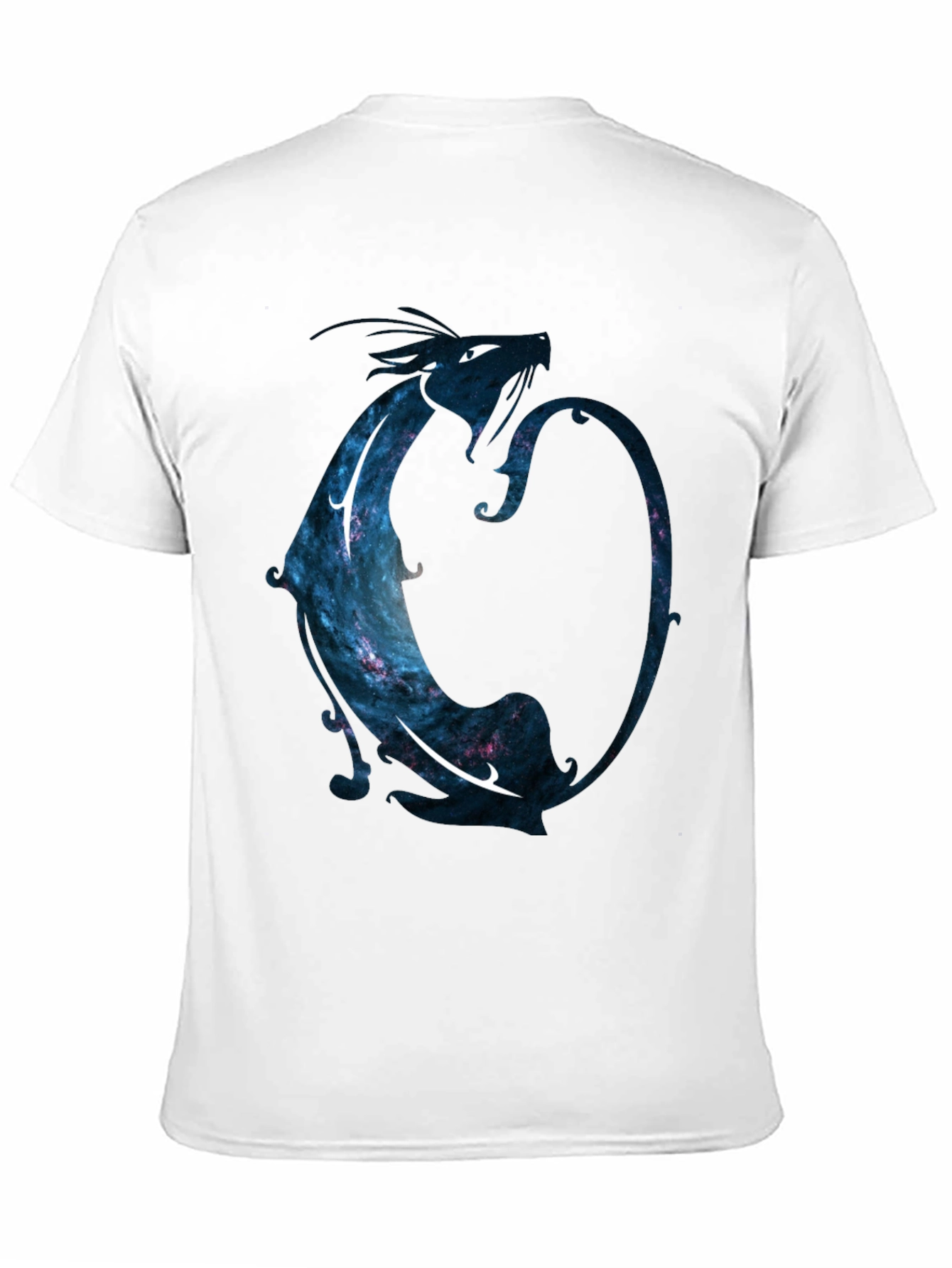 Cosmic Dragon Black T-Shirt - Unique Graphic Tee