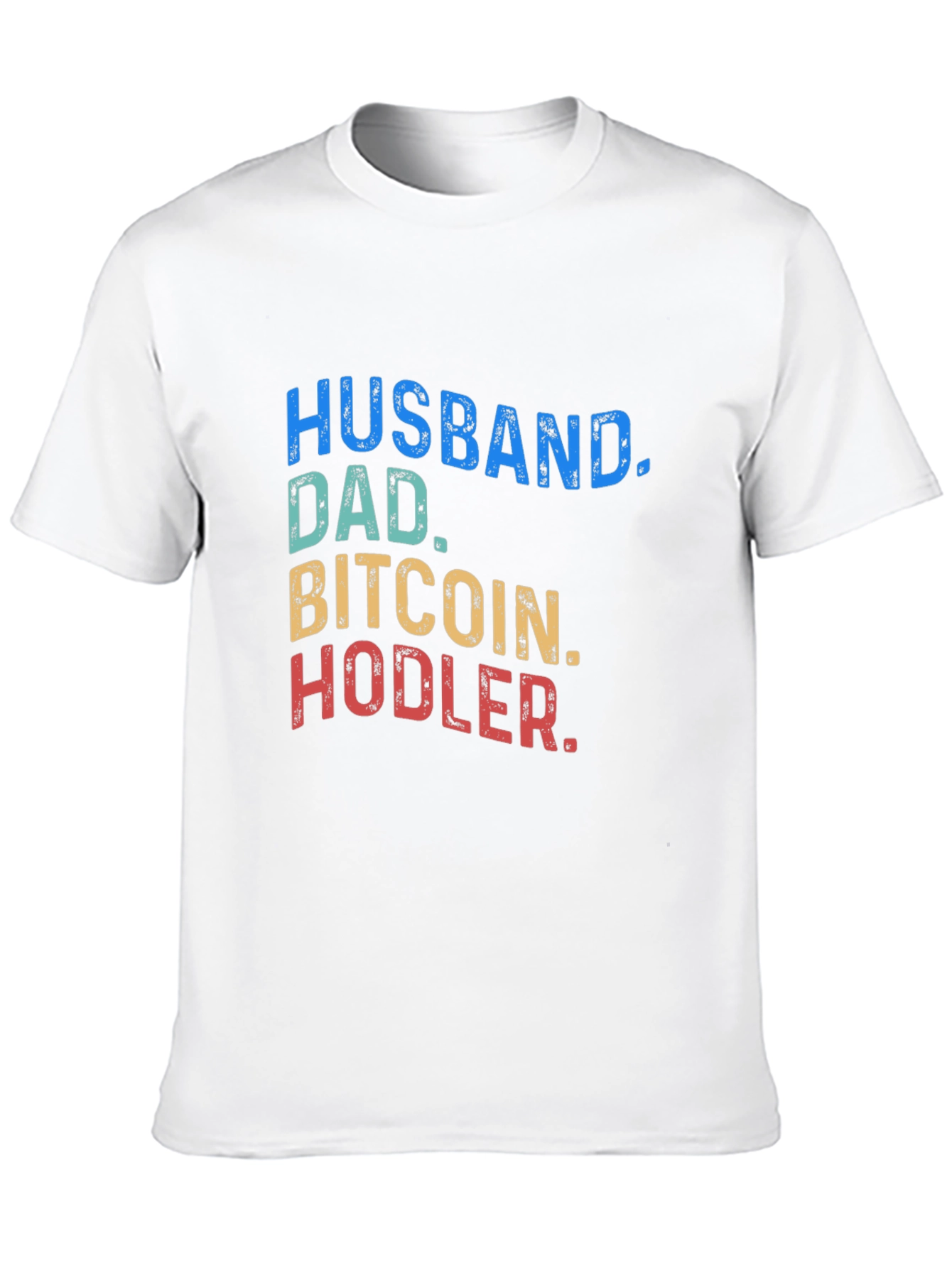 Husband Dad Bitcoin Hodler Black T-Shirt