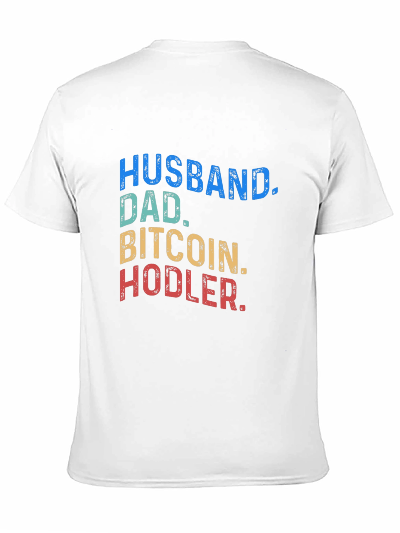 Husband Dad Bitcoin Hodler Black T-Shirt