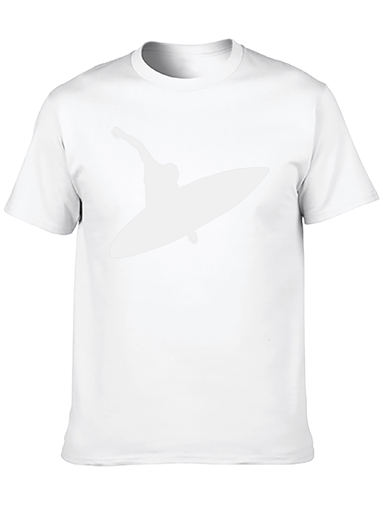 Surfer Silhouette Black T-Shirt
