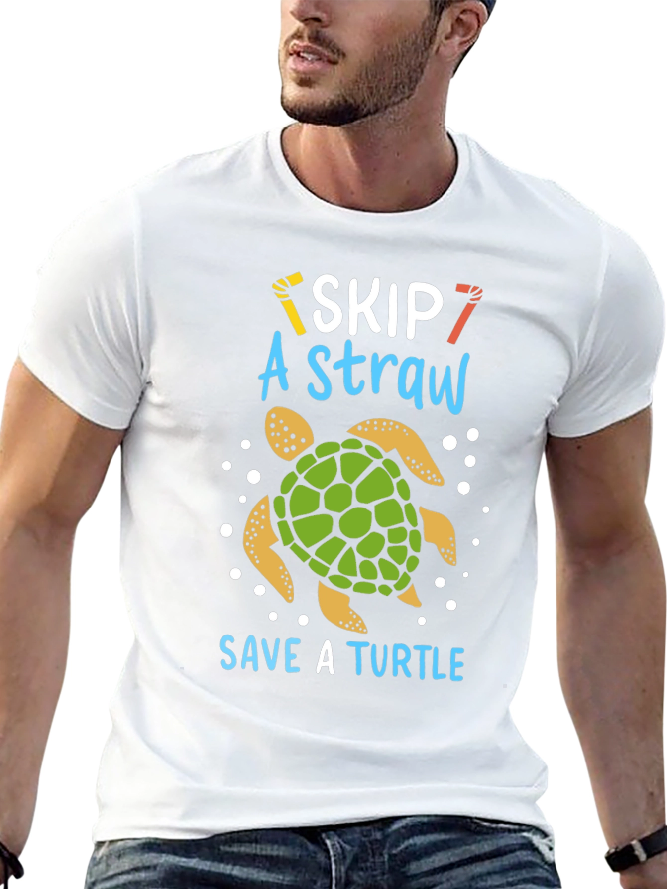 Skip A Straw Save A Turtle T-Shirt
