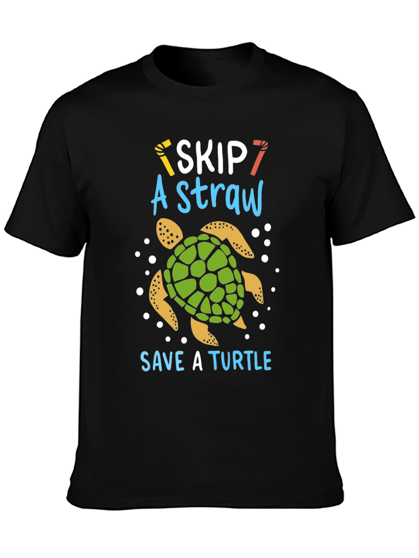Skip A Straw Save A Turtle T-Shirt