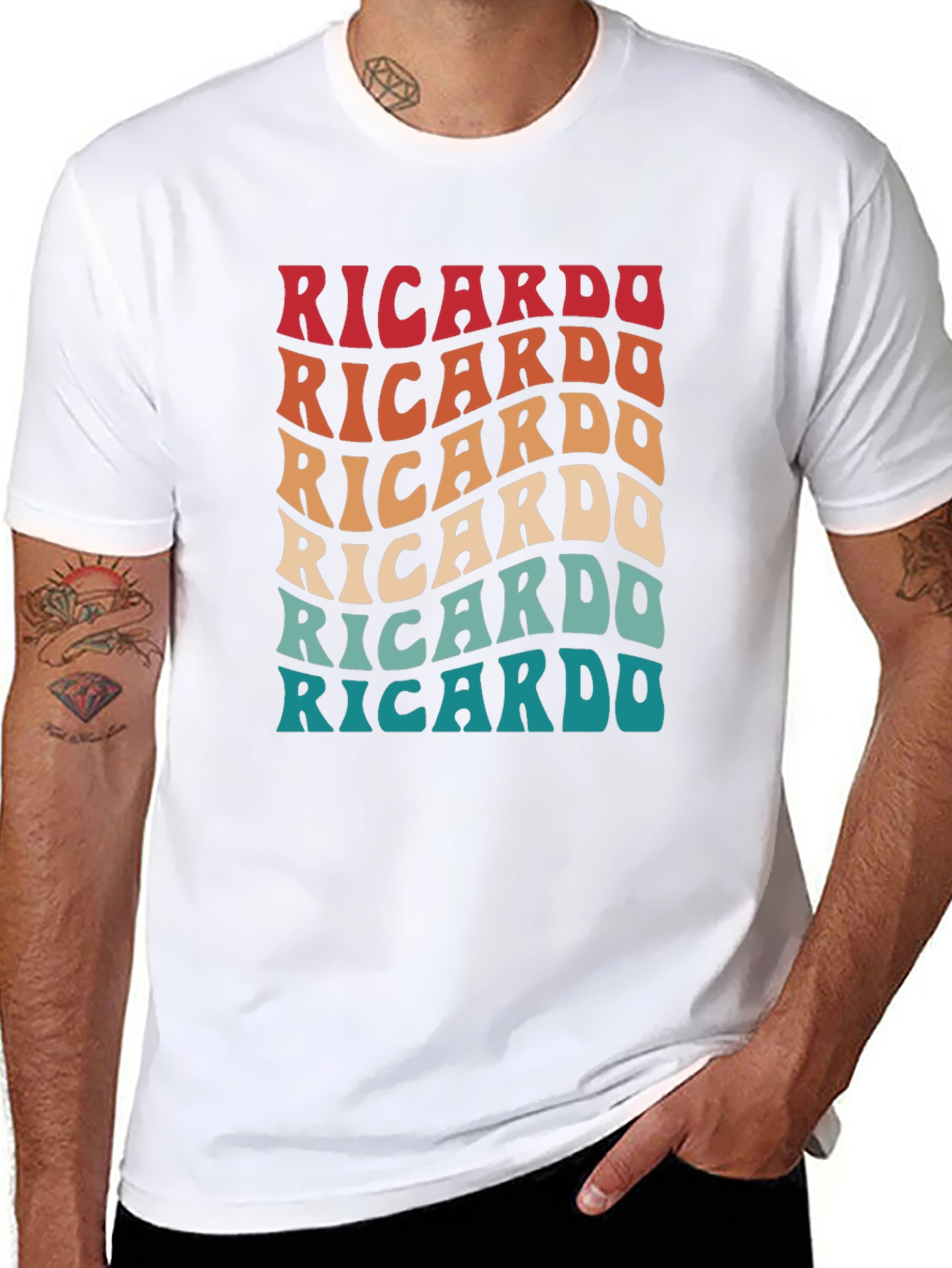 Retro Ricardo Graphic Tee - Soft Cotton Blend