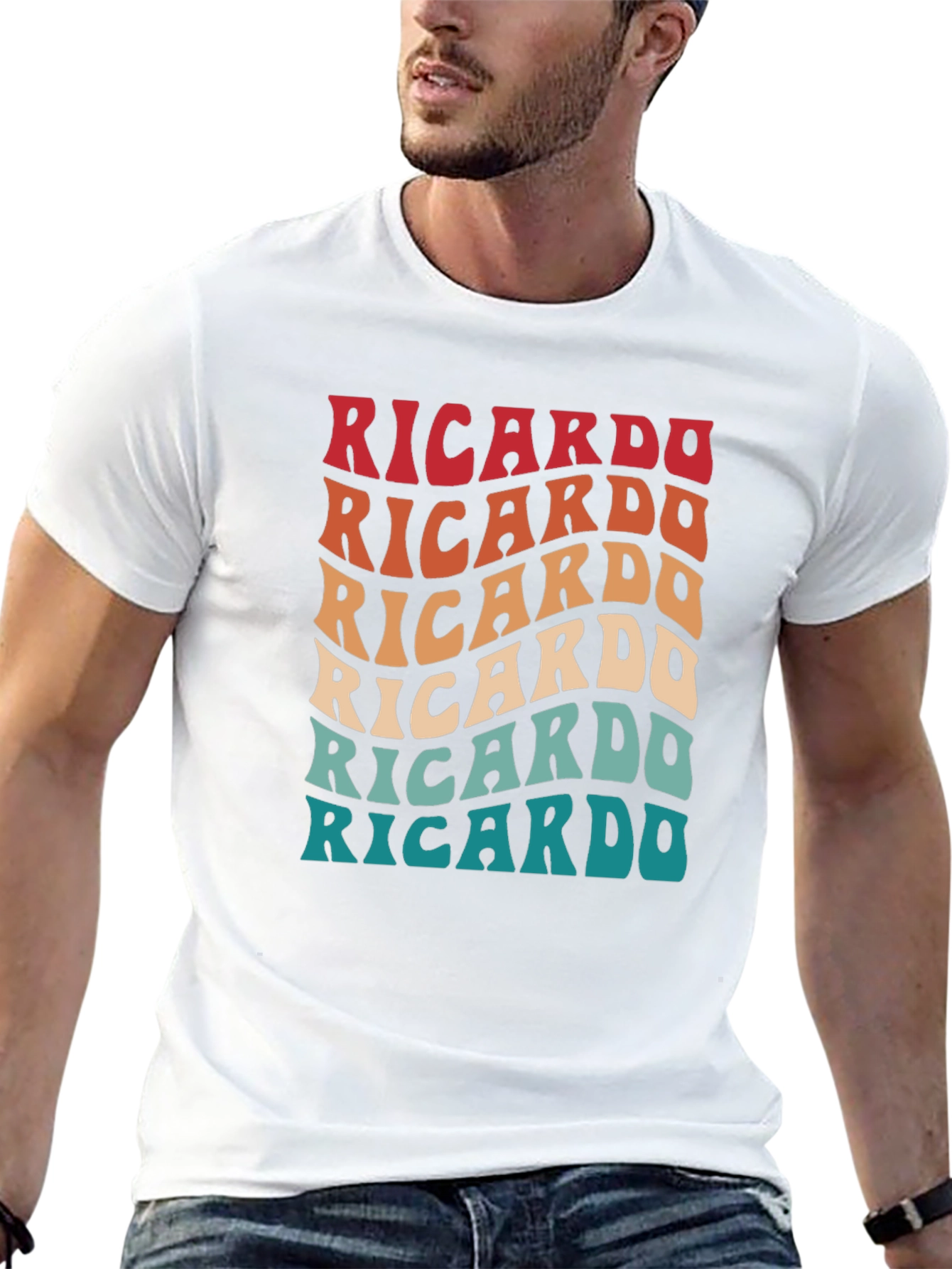 Retro Ricardo Graphic Tee - Soft Cotton Blend