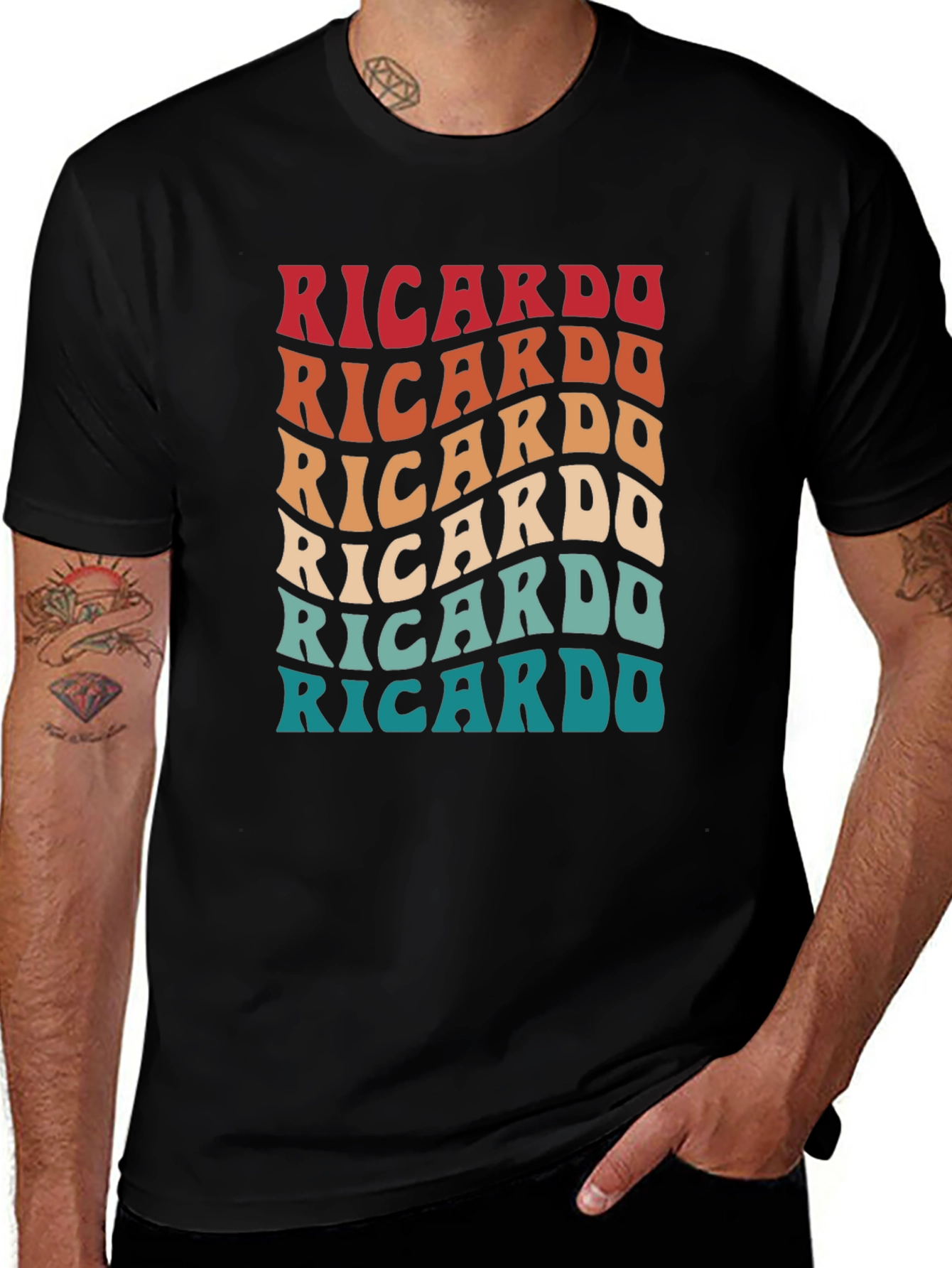 Retro Ricardo Graphic Tee - Soft Cotton Blend