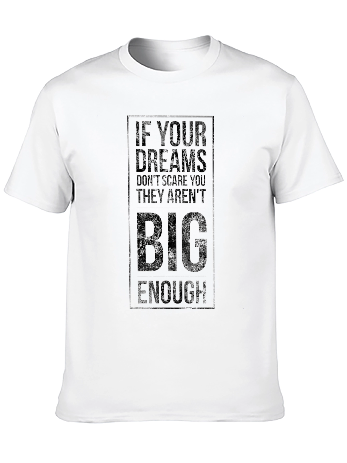 Inspirational Black T-Shirt - Dream Big Graphic Tee