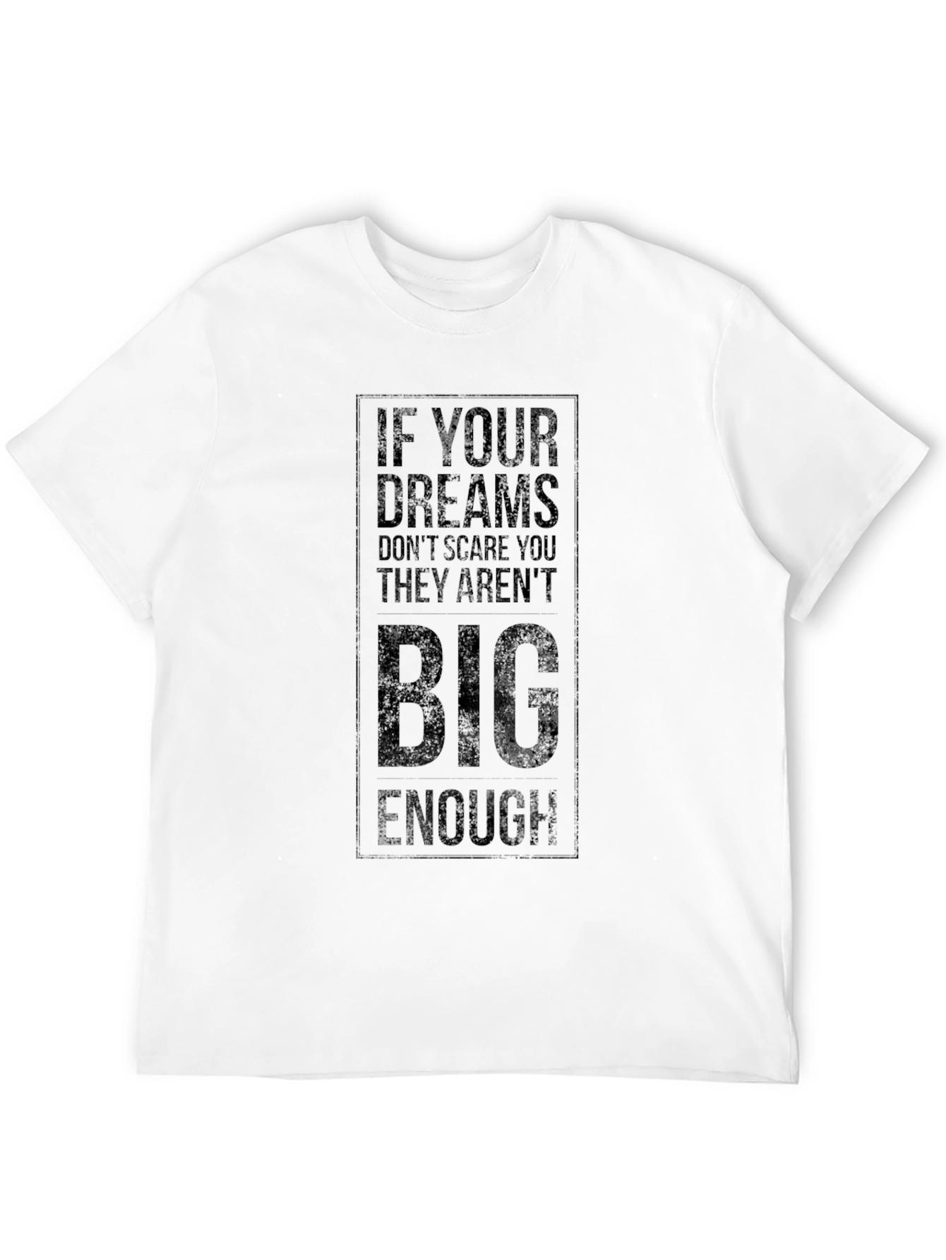 Inspirational Black T-Shirt - Dream Big Graphic Tee