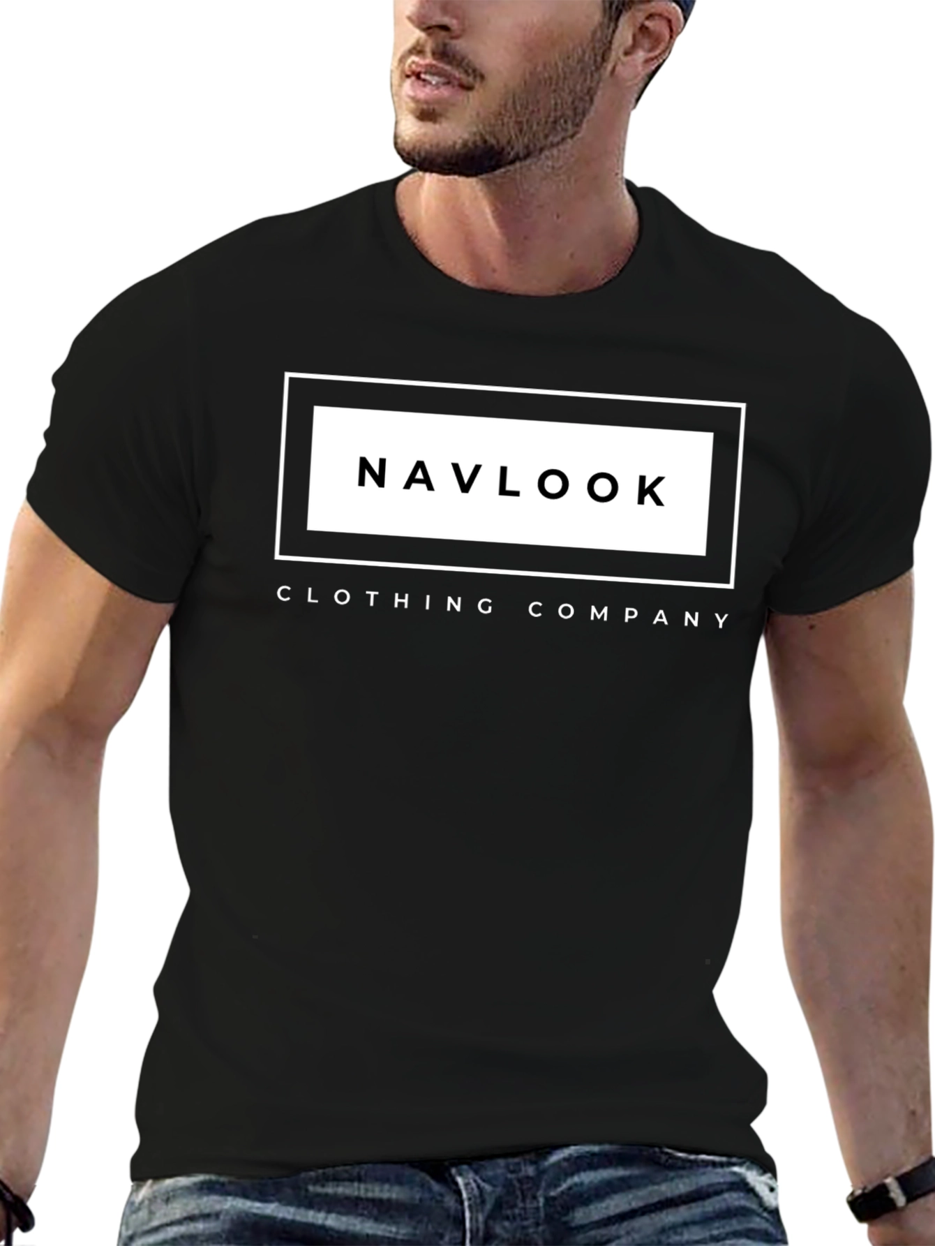 Navlook Clothing Company Black Graphic T-Shirt