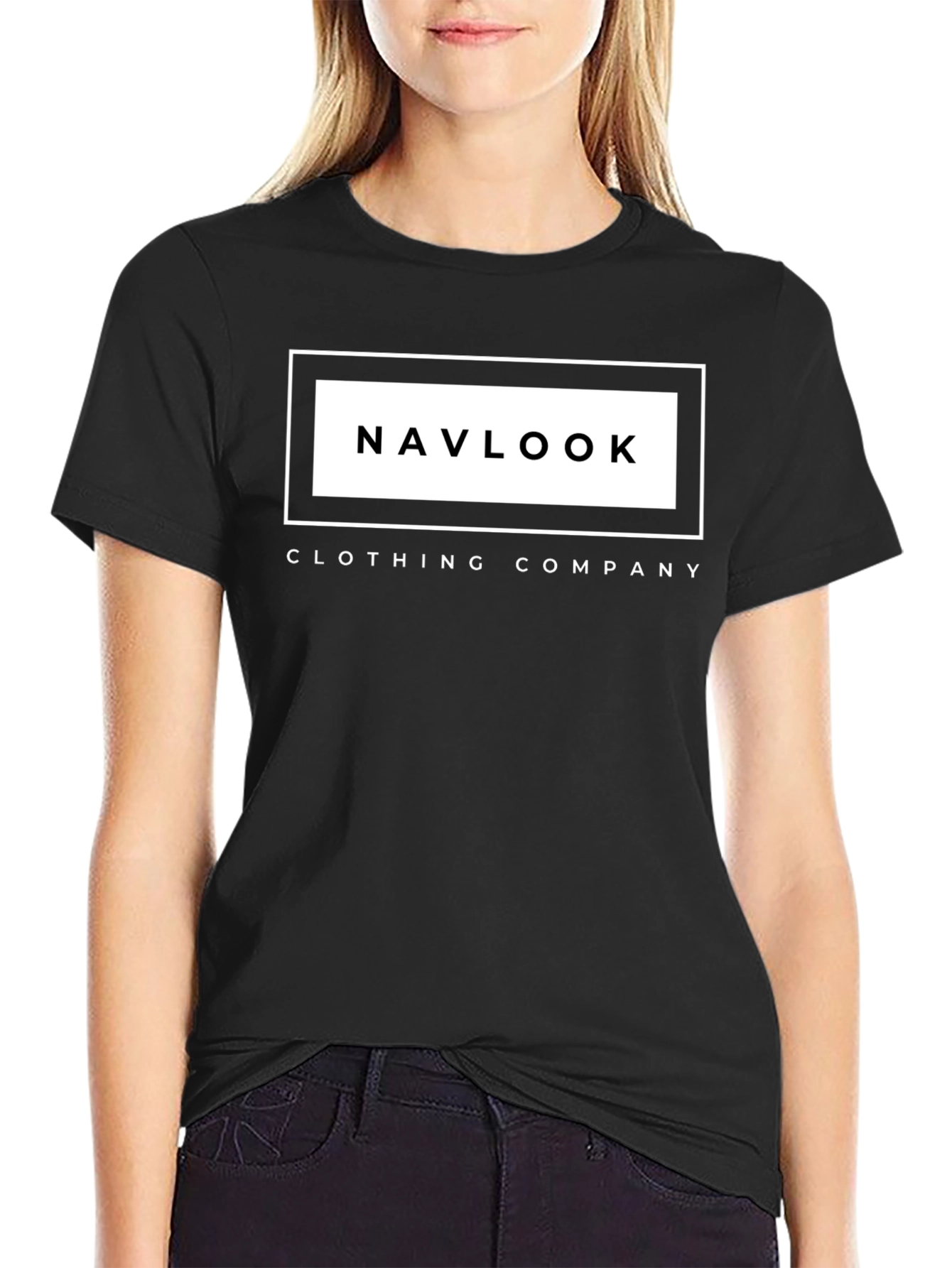 Navlook Clothing Company Black Graphic T-Shirt
