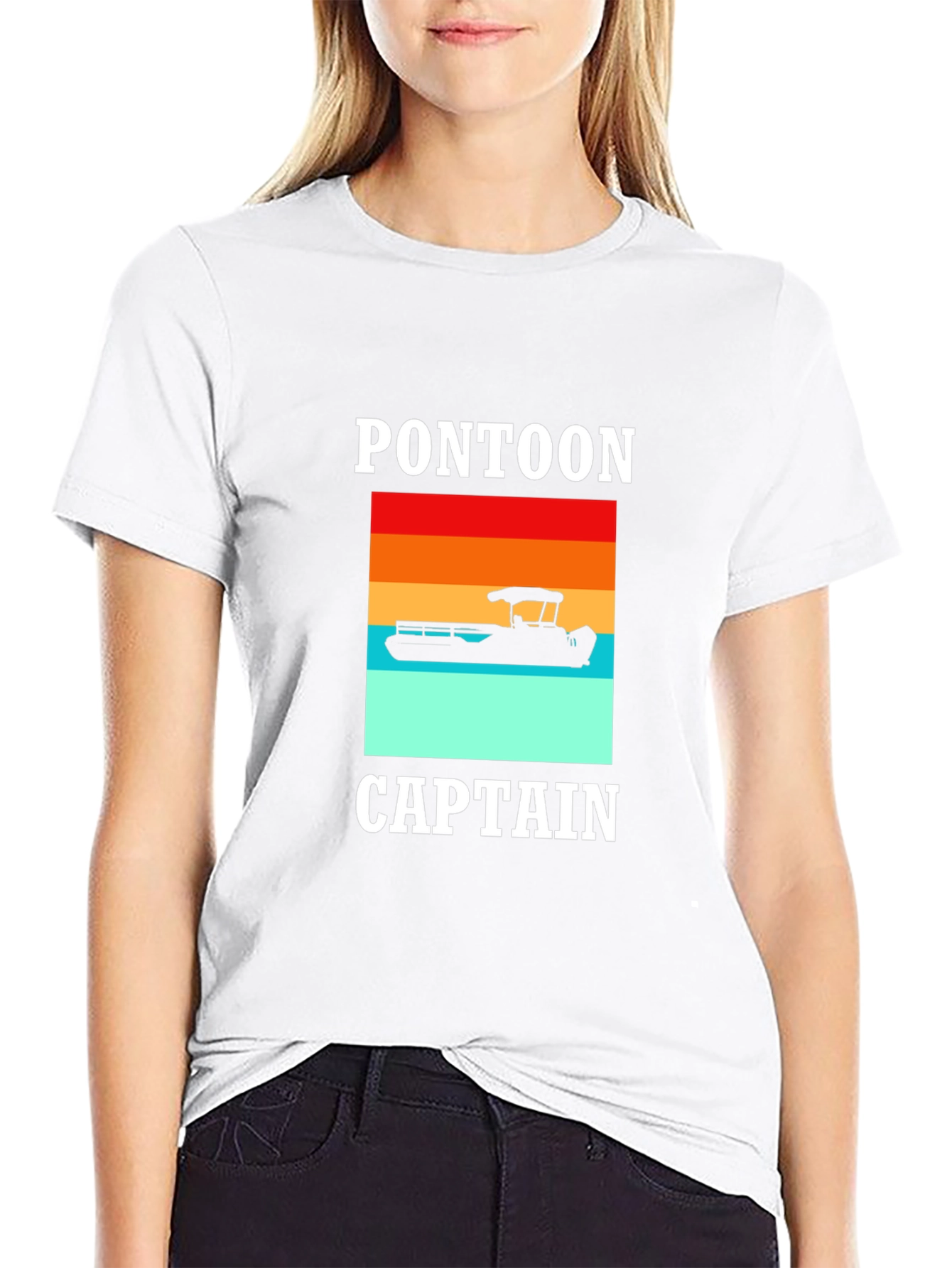 Pontoon Captain Graphic T-Shirt - Boating Apparel