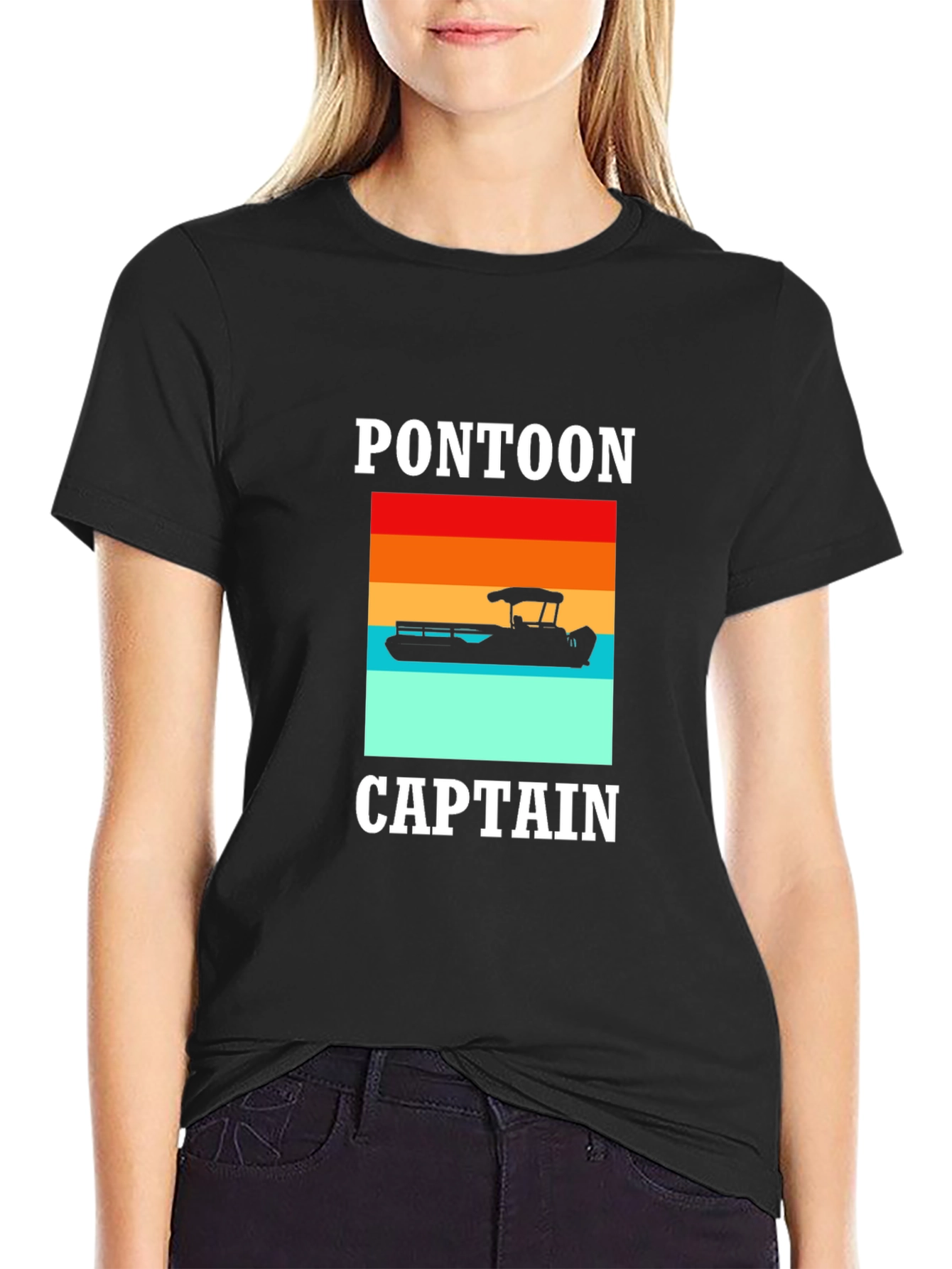Pontoon Captain Graphic T-Shirt - Boating Apparel