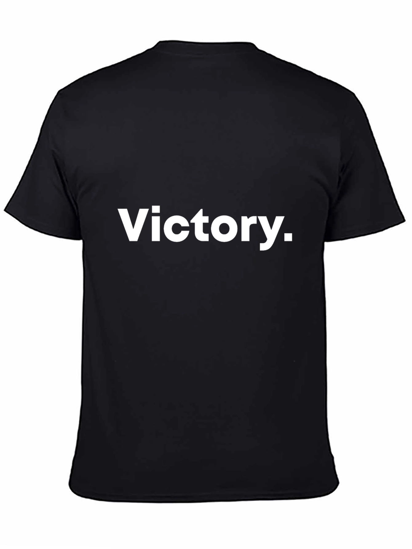 Victory Graphic Tee - Black Cotton T-Shirt