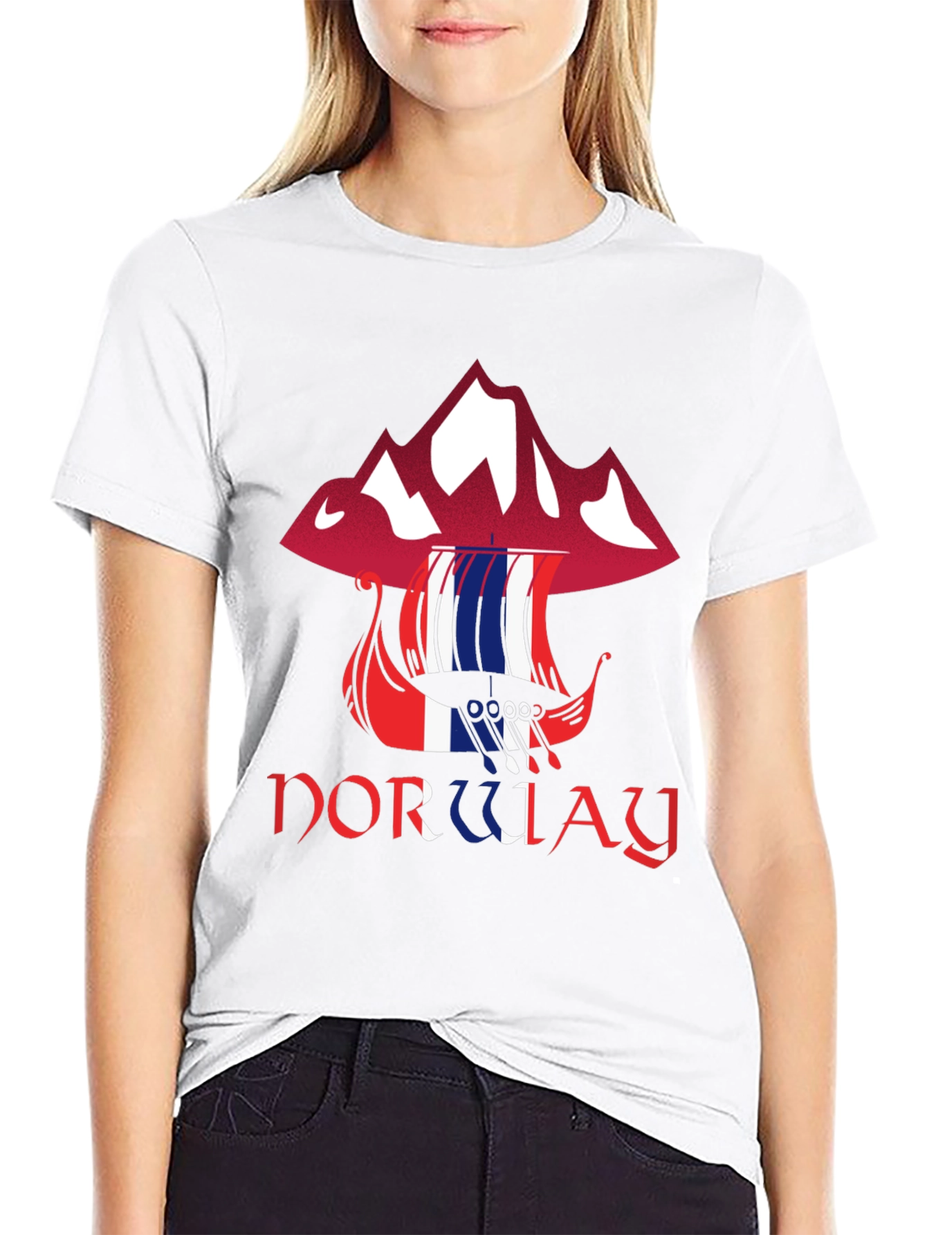 Norway Viking Ship Graphic Tee