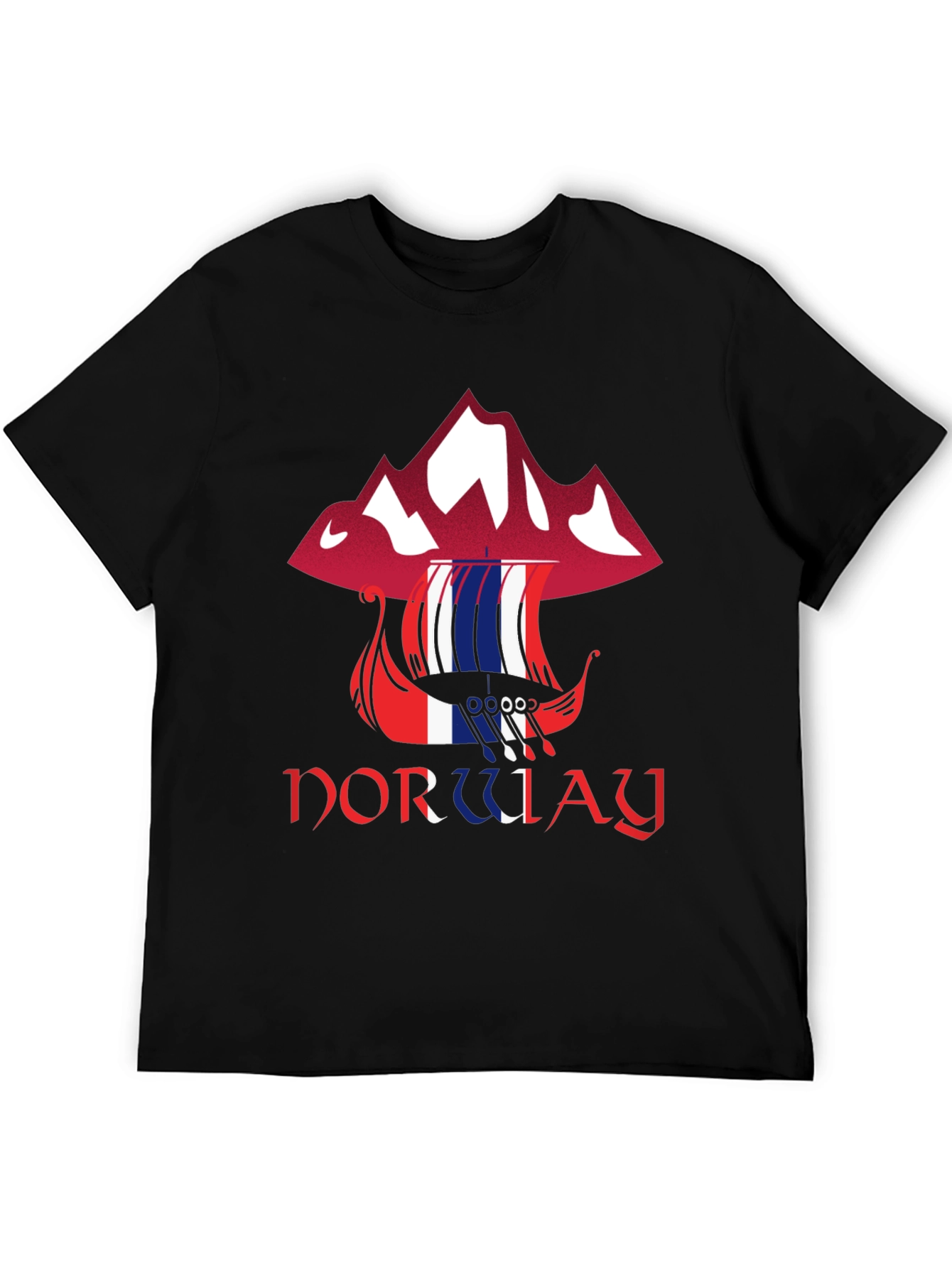 Norway Viking Ship Graphic Tee