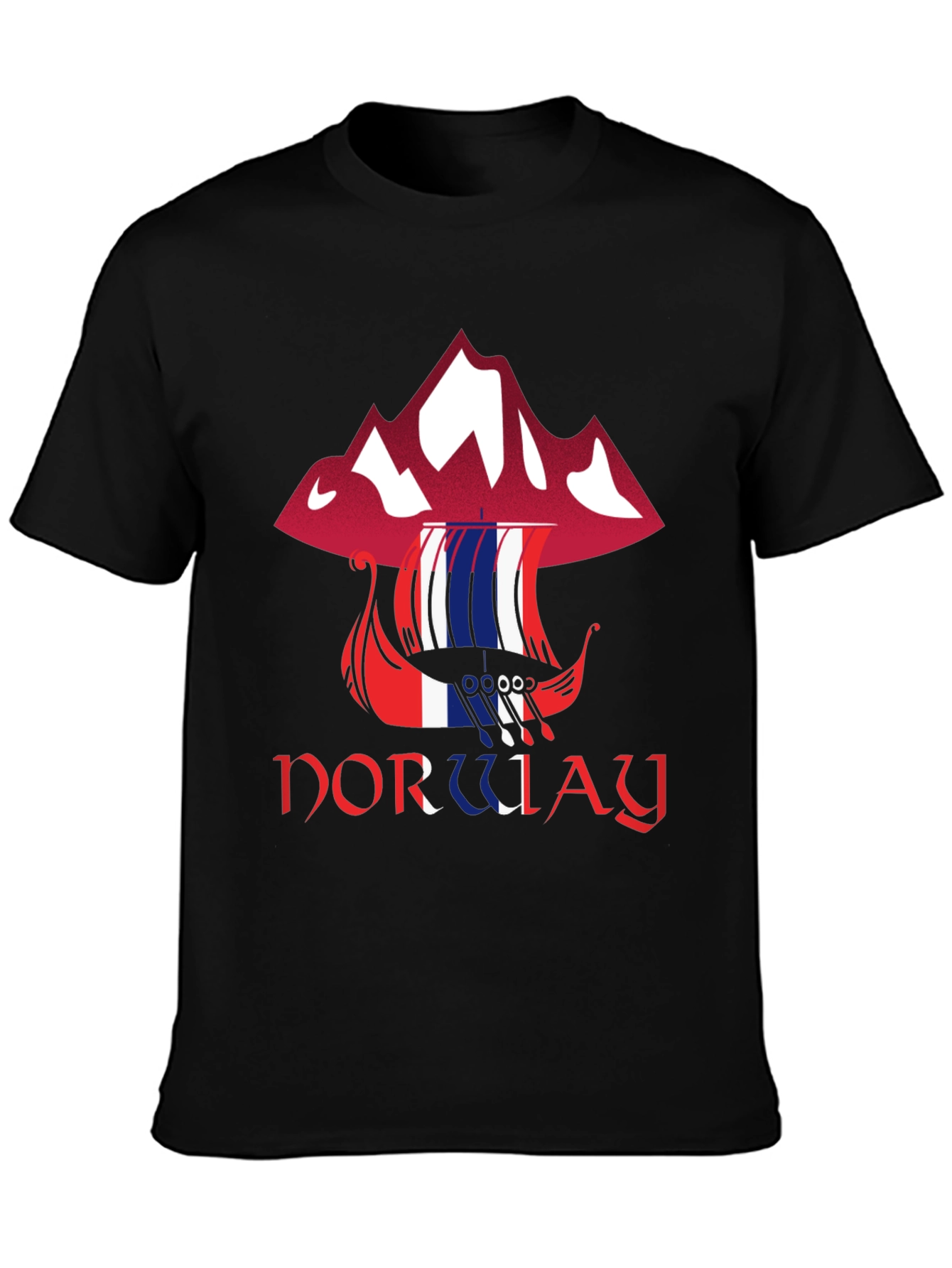 Norway Viking Ship Graphic Tee
