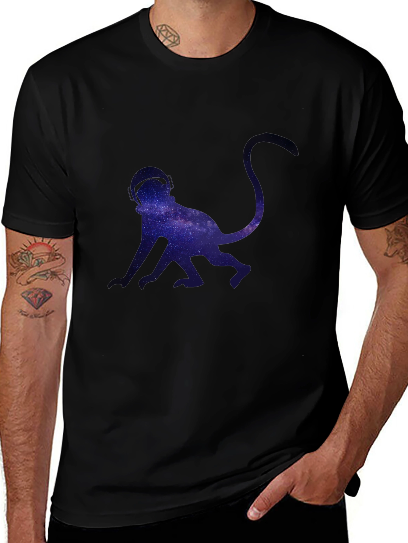 Astronaut Monkey Graphic T-Shirt