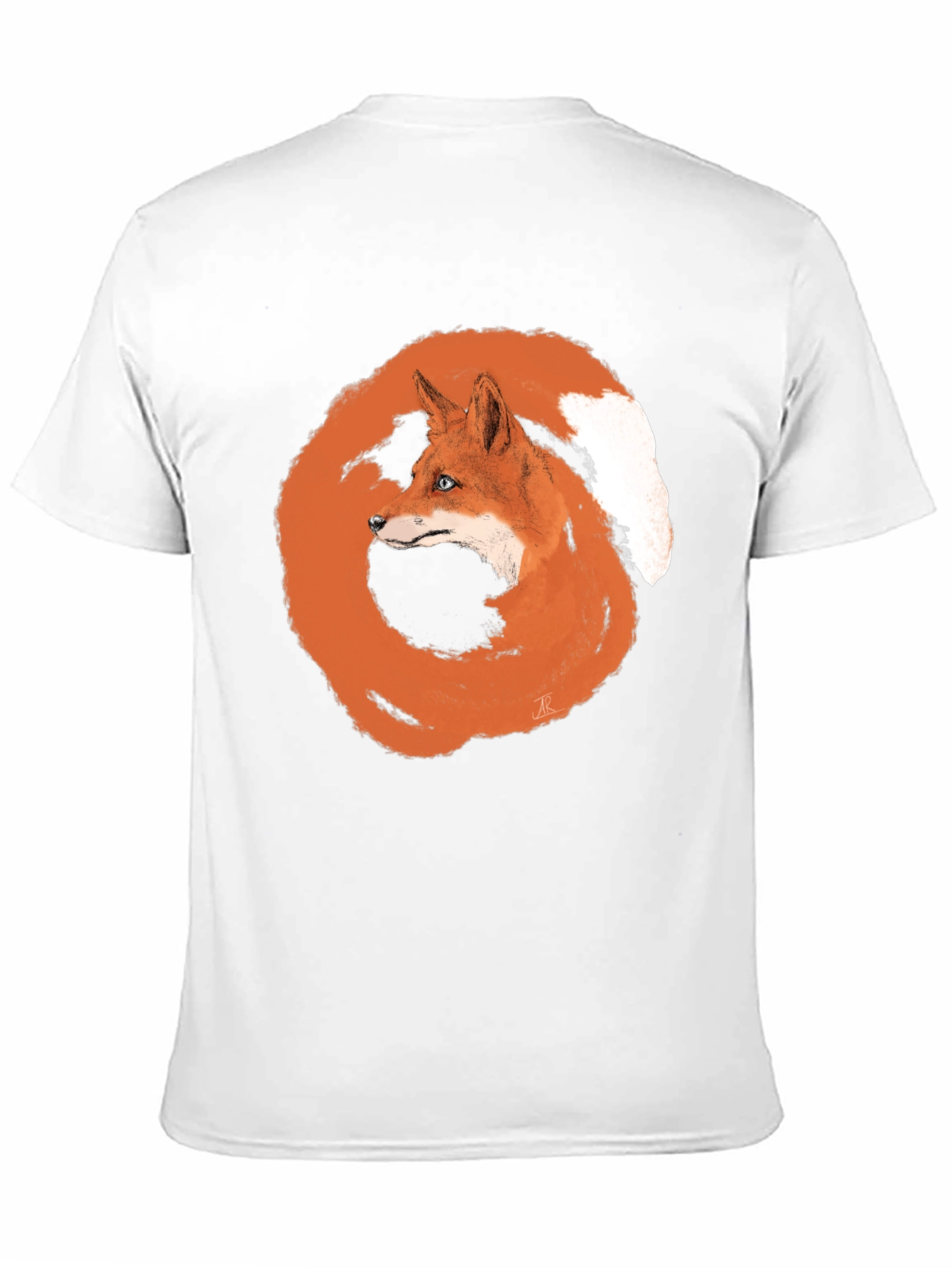 Fox Circle Graphic Tee - Unique Animal Design
