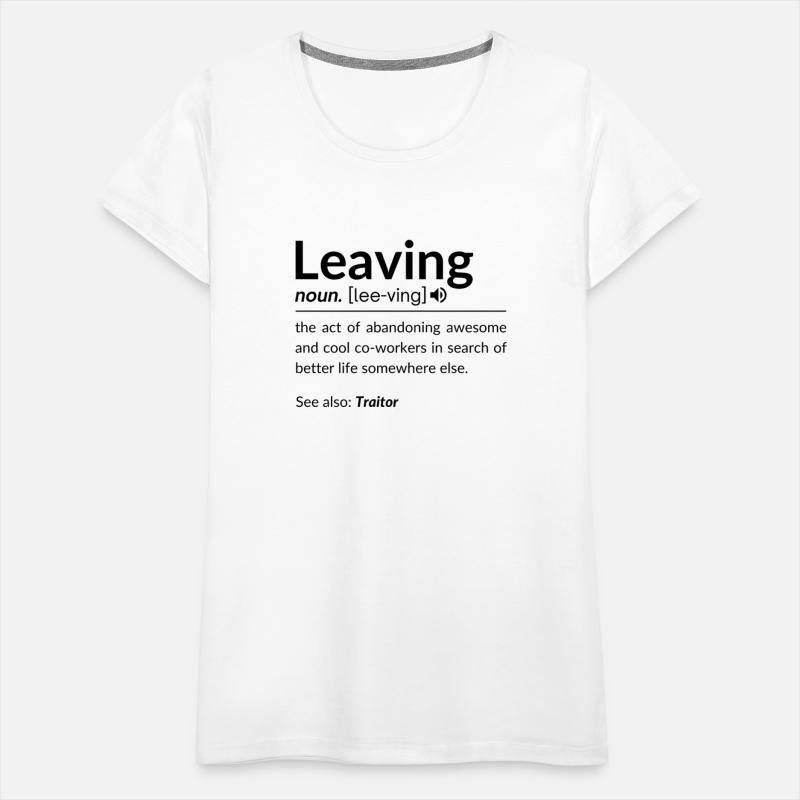 leaving definition for coworker farewell