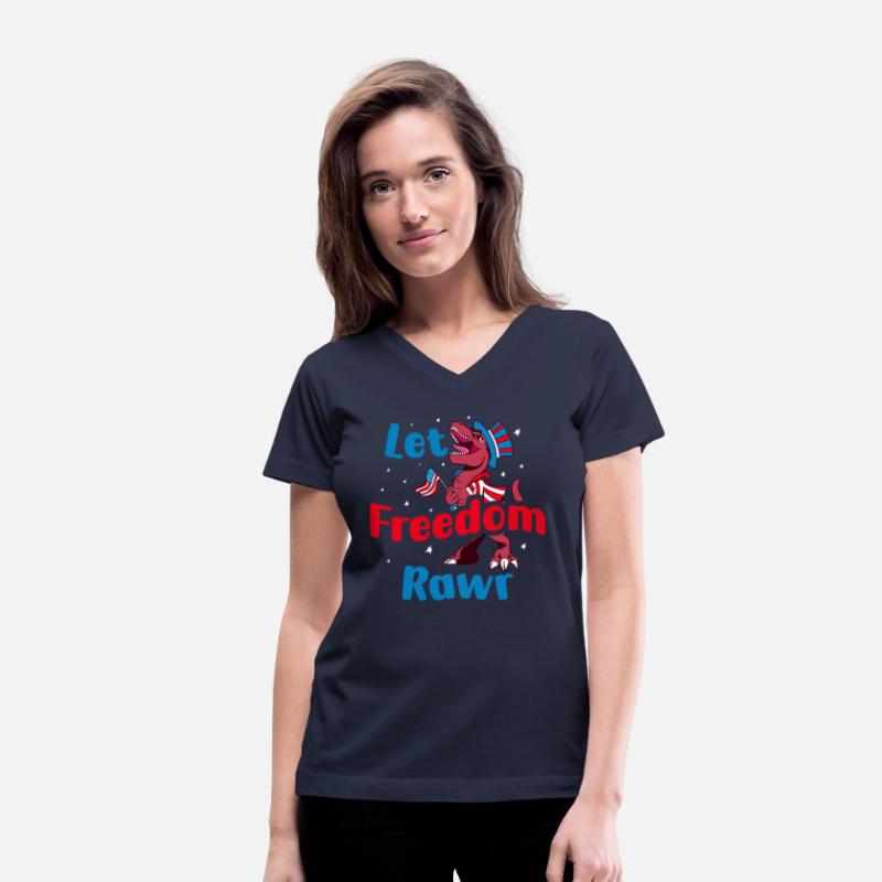 Let Freedom Rawr Dinosaur USA Flag 4th Of July