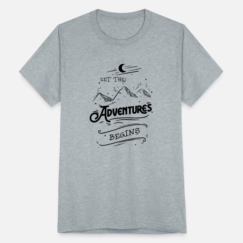 Let The Adventures Begins Tee,Camping