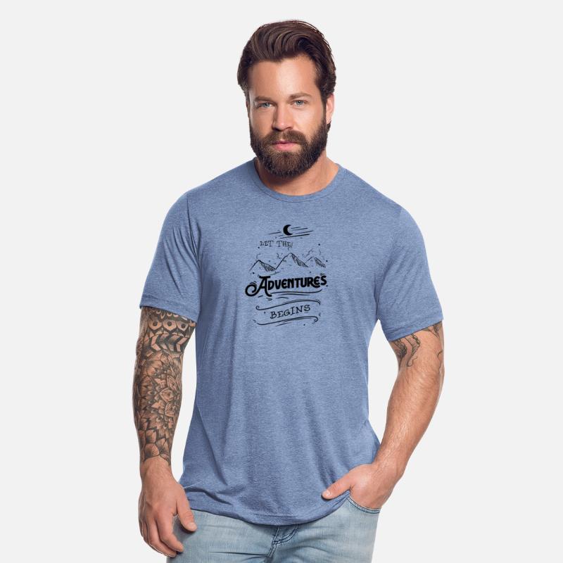 Let The Adventures Begins Tee,Camping
