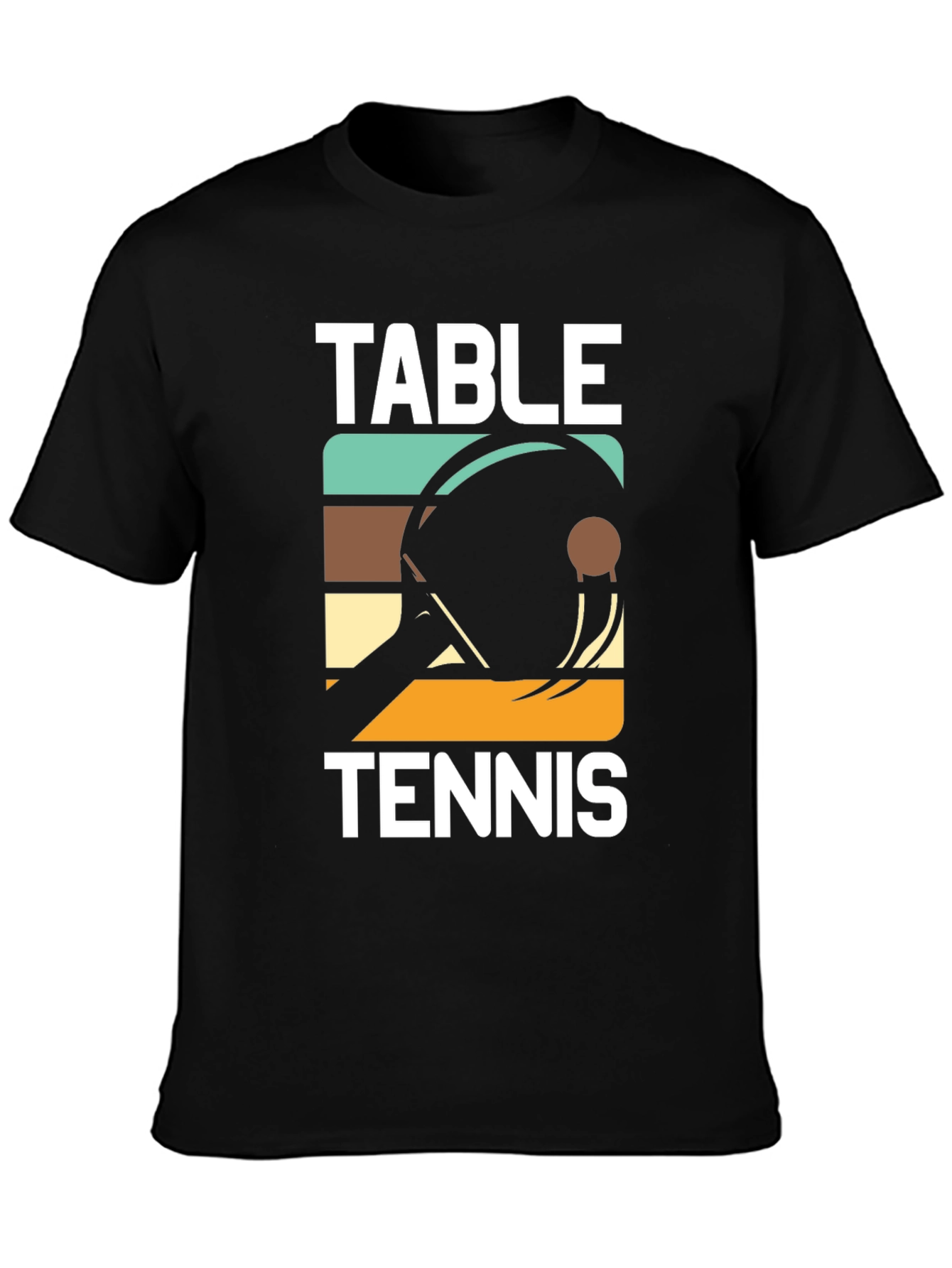 Retro Table Tennis Graphic Tee Shirt