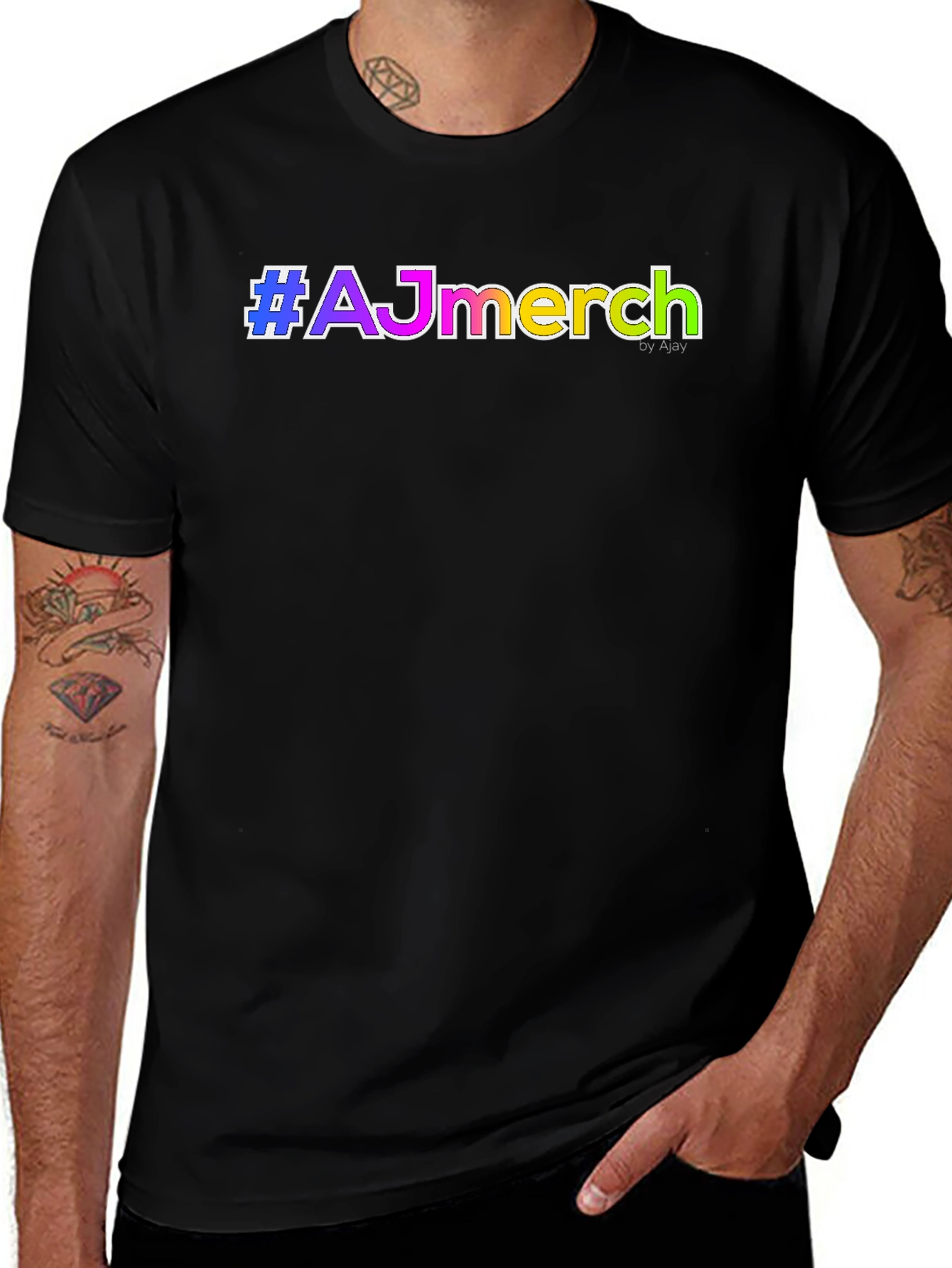 AJ Merch T-Shirt - Stylish Black Tee